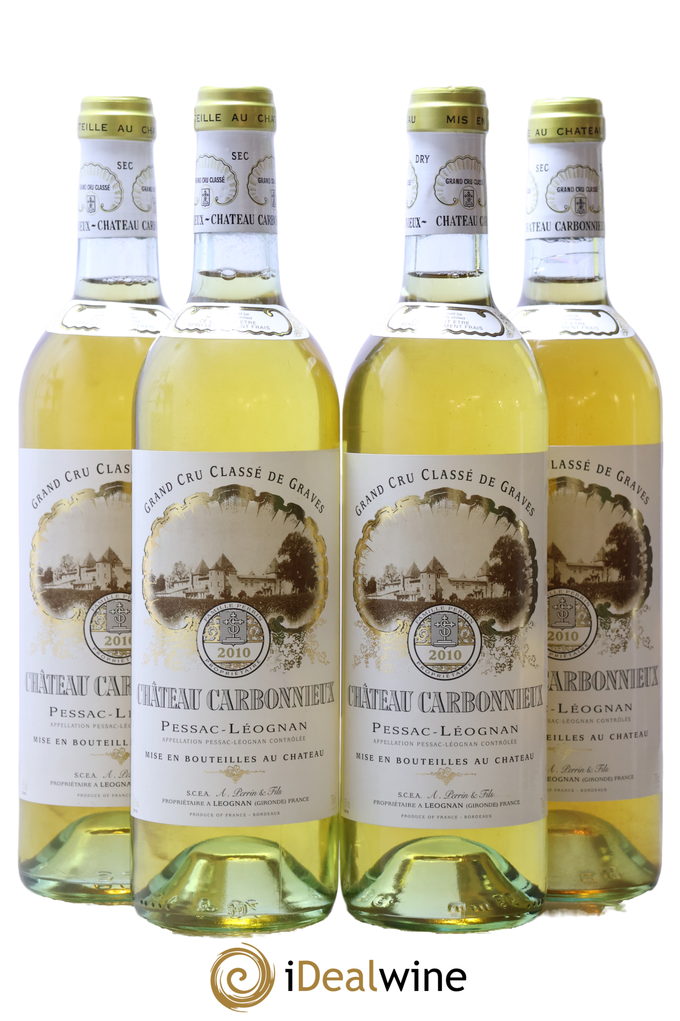Château Carbonnieux Cru Classé de Graves 2010 - Lot de 4 bouteilles - 0