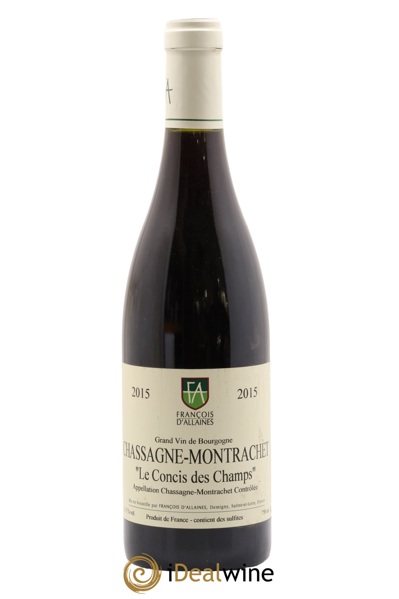 Chassagne-Montrachet Concis des Champs Maison Francois d'Allaines 2015 - Lot de 1 bouteille - 0
