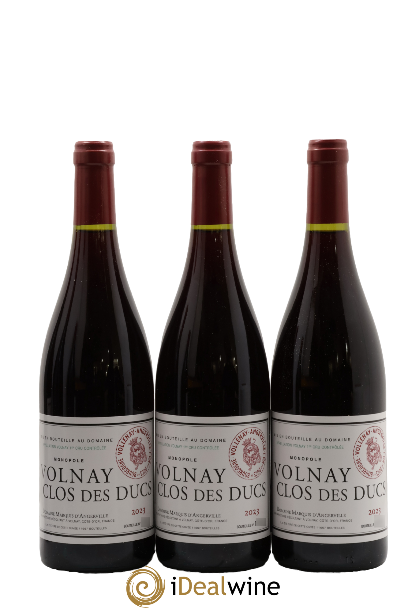 Volnay 1er Cru Clos des Ducs Marquis d'Angerville (Domaine) 2023 - Lot de 6 bouteilles - 1