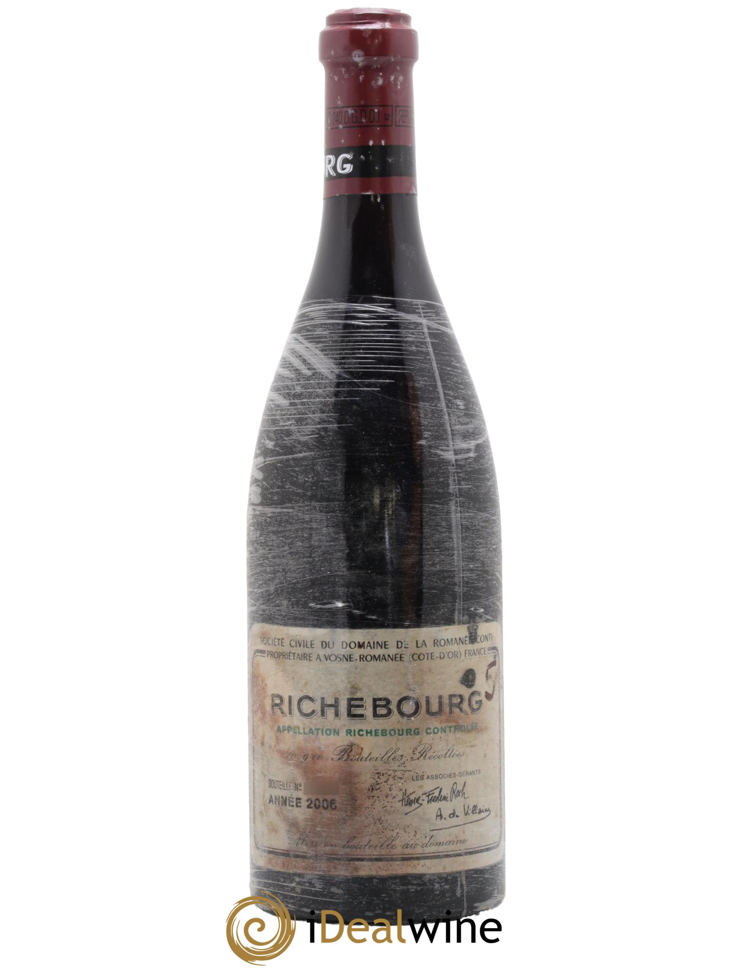 Richebourg Grand Cru Domaine de la Romanée-Conti 2006 - Lot de 1 bouteille - 0