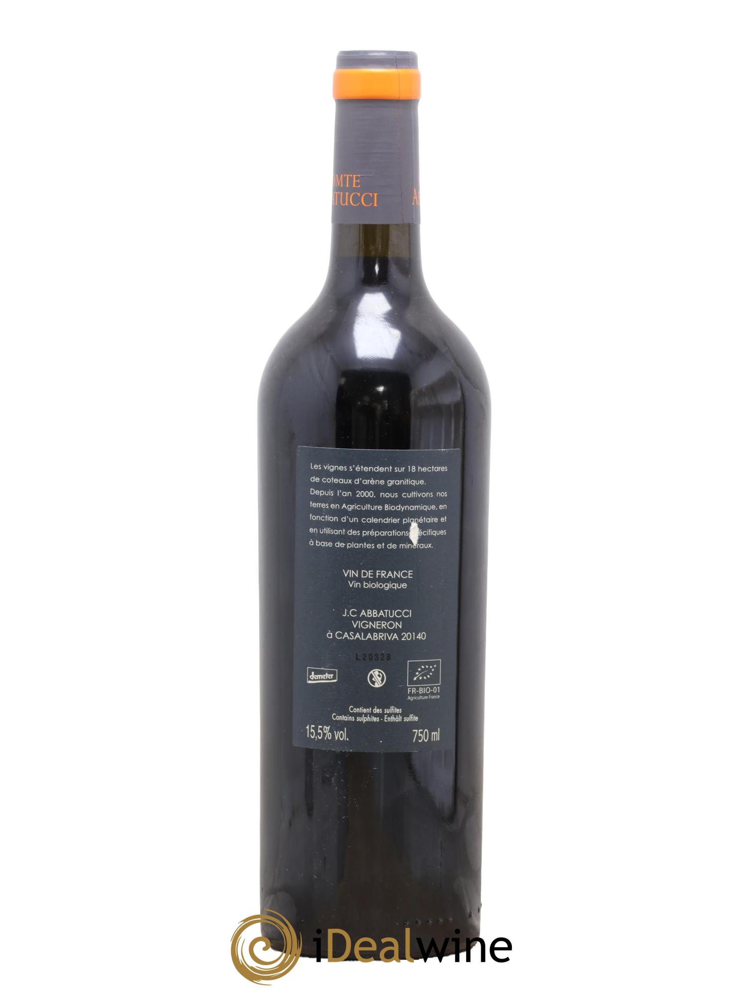 Vin de France Monte Bianco Comte Abbatucci (Domaine) 2020 - Posten von 1 Flasche - 1