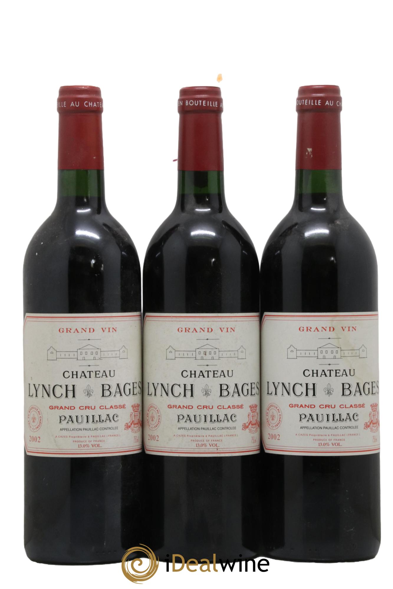 Château Lynch Bages 5ème Grand Cru Classé 2002 - Lot de 12 bouteilles - 1