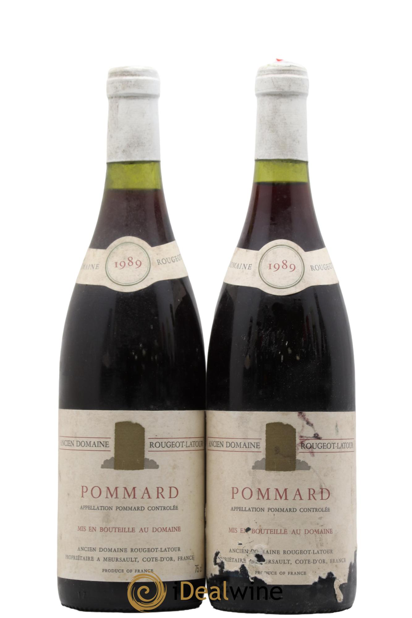 Pommard Rougeot Latour 1989 - Lot de 2 bouteilles - 0