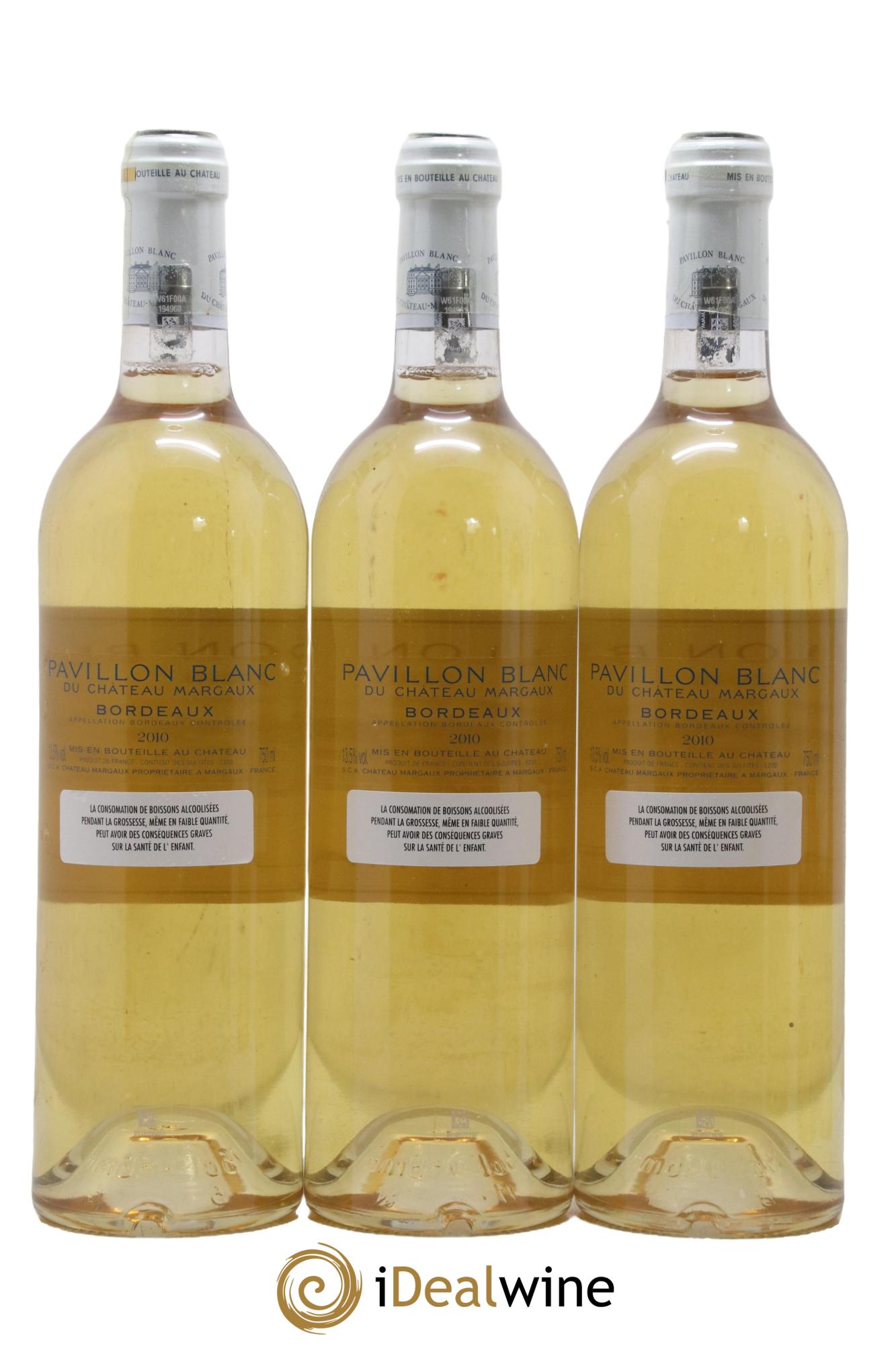 Pavillon Blanc du Château Margaux 2010 - Lot de 6 bouteilles - 2