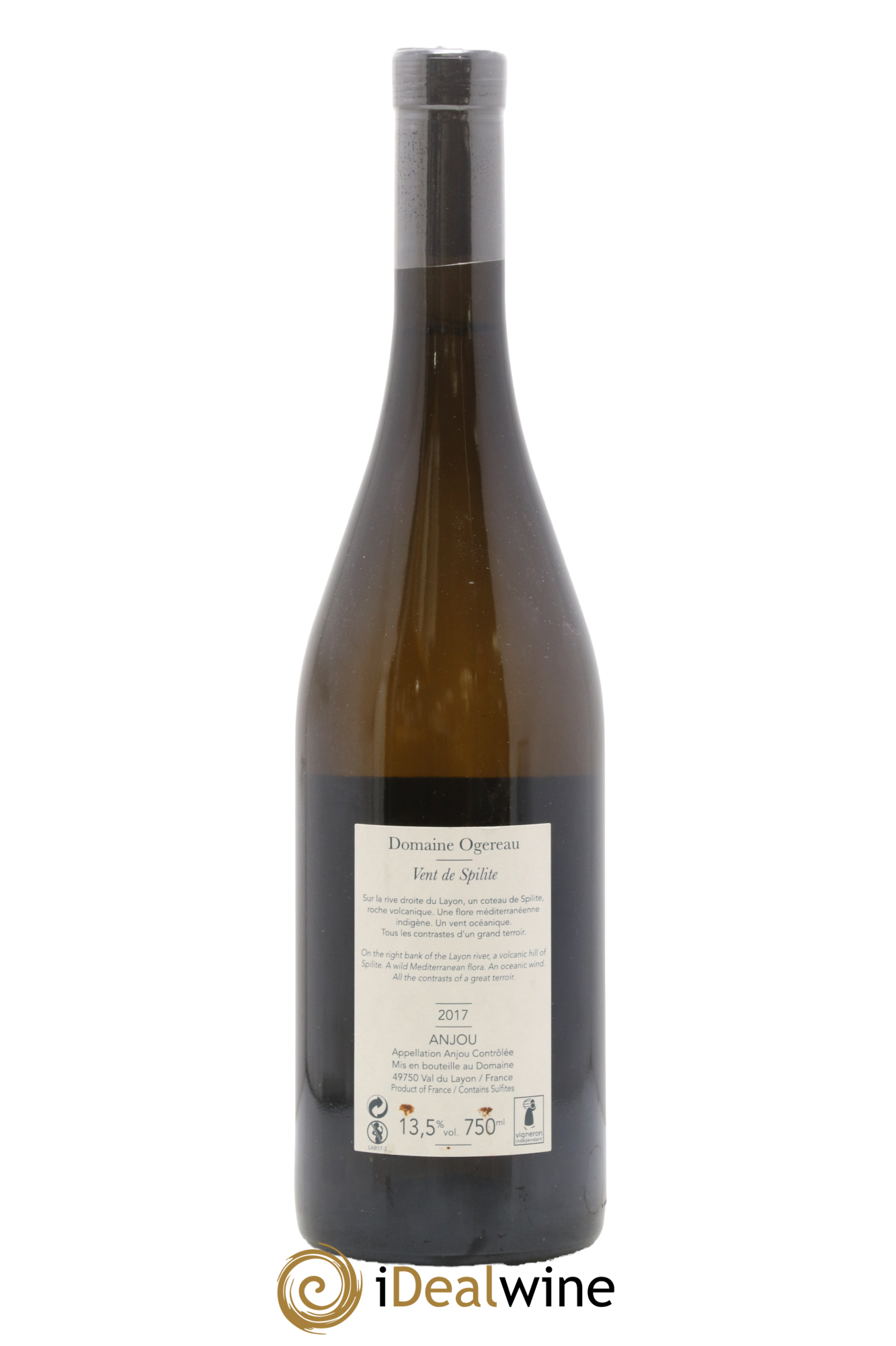 Anjou Vent de Spilite Domaine Ogereau 2017 - Lot de 1 bouteille - 1