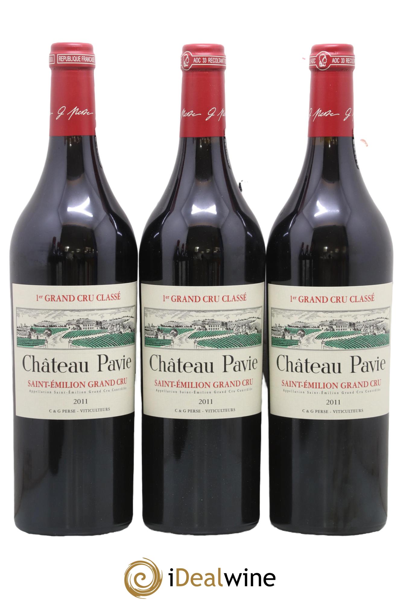 Château Pavie 1er Grand Cru Classé A 2011 - Lot de 6 bouteilles - 1
