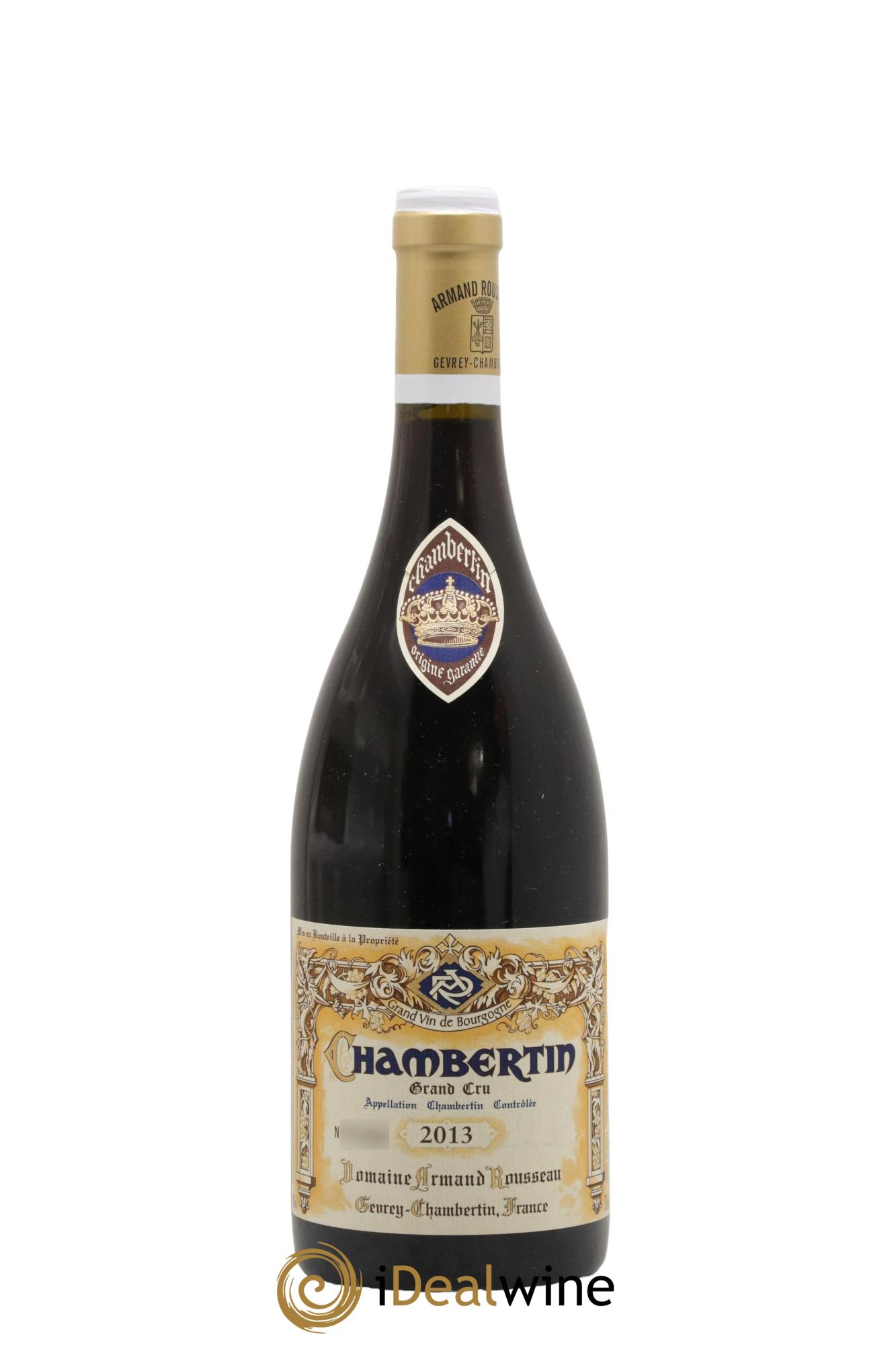 Chambertin Grand Cru Armand Rousseau (Domaine) 2013 - Lot de 1 bouteille - 0