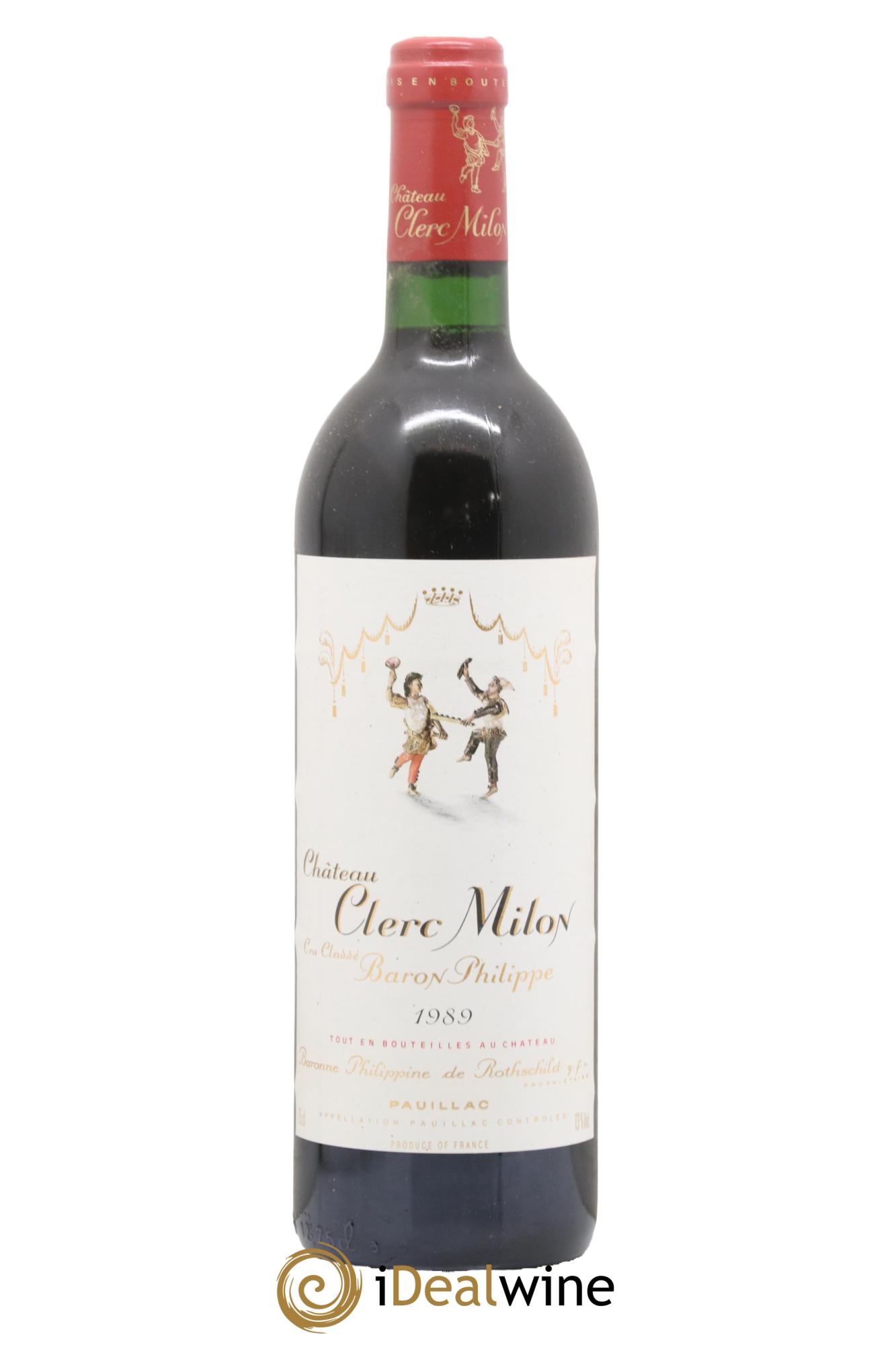 Château Clerc Milon 5ème Grand Cru Classé 1989 - Lot of 1 bottle - 0