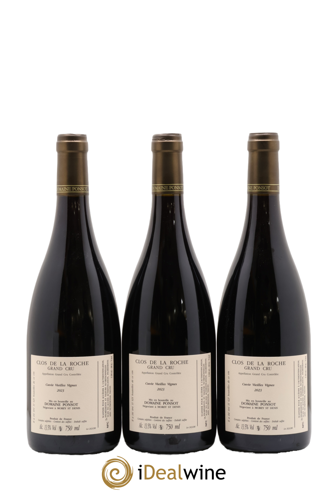 Clos de la Roche Grand Cru Vieilles Vignes Ponsot (Domaine) 2023 - Lot of 6 bottles - 4