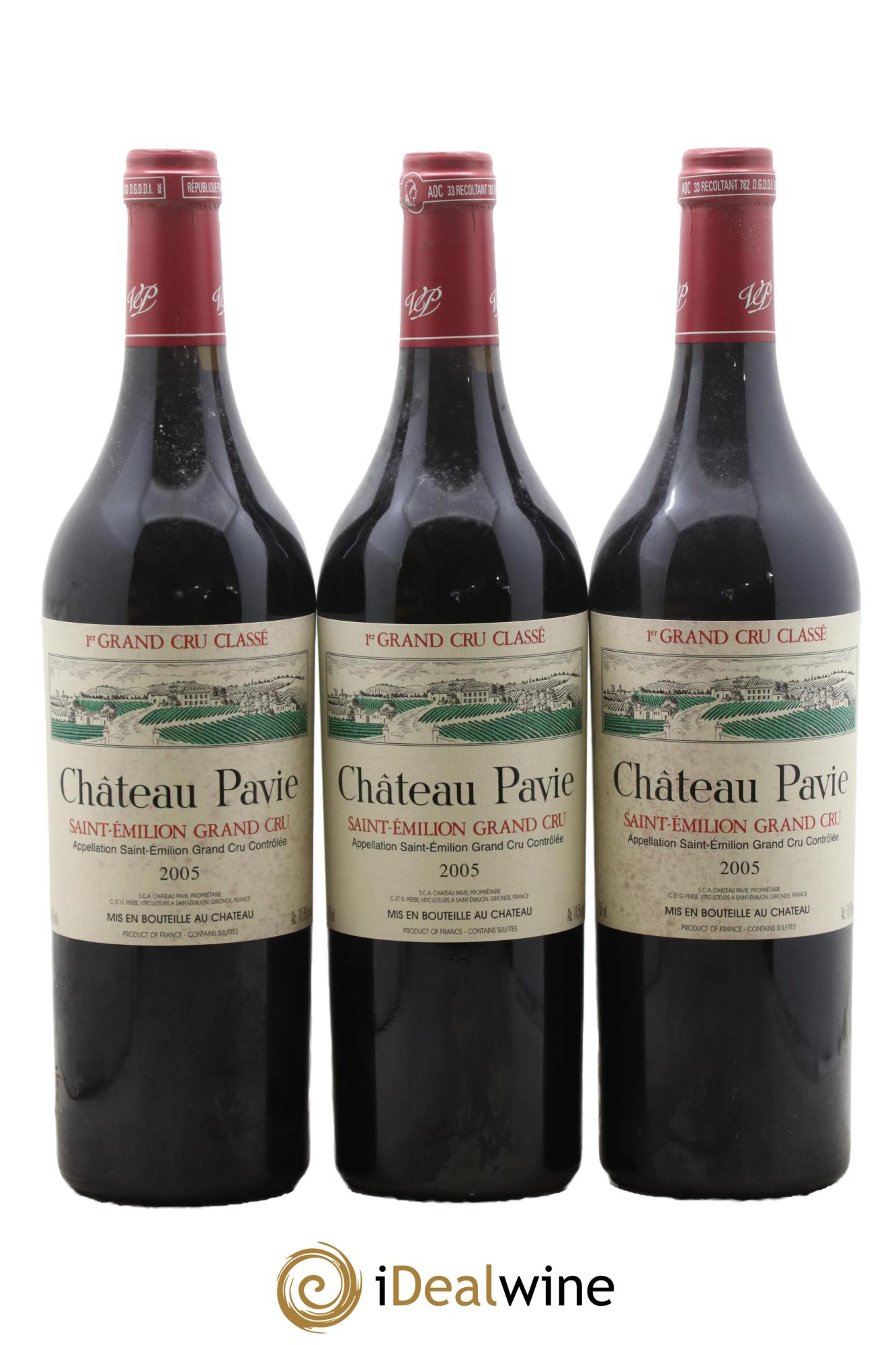 Château Pavie 1er Grand Cru Classé A 2005 - Lot of 6 bottles - 1