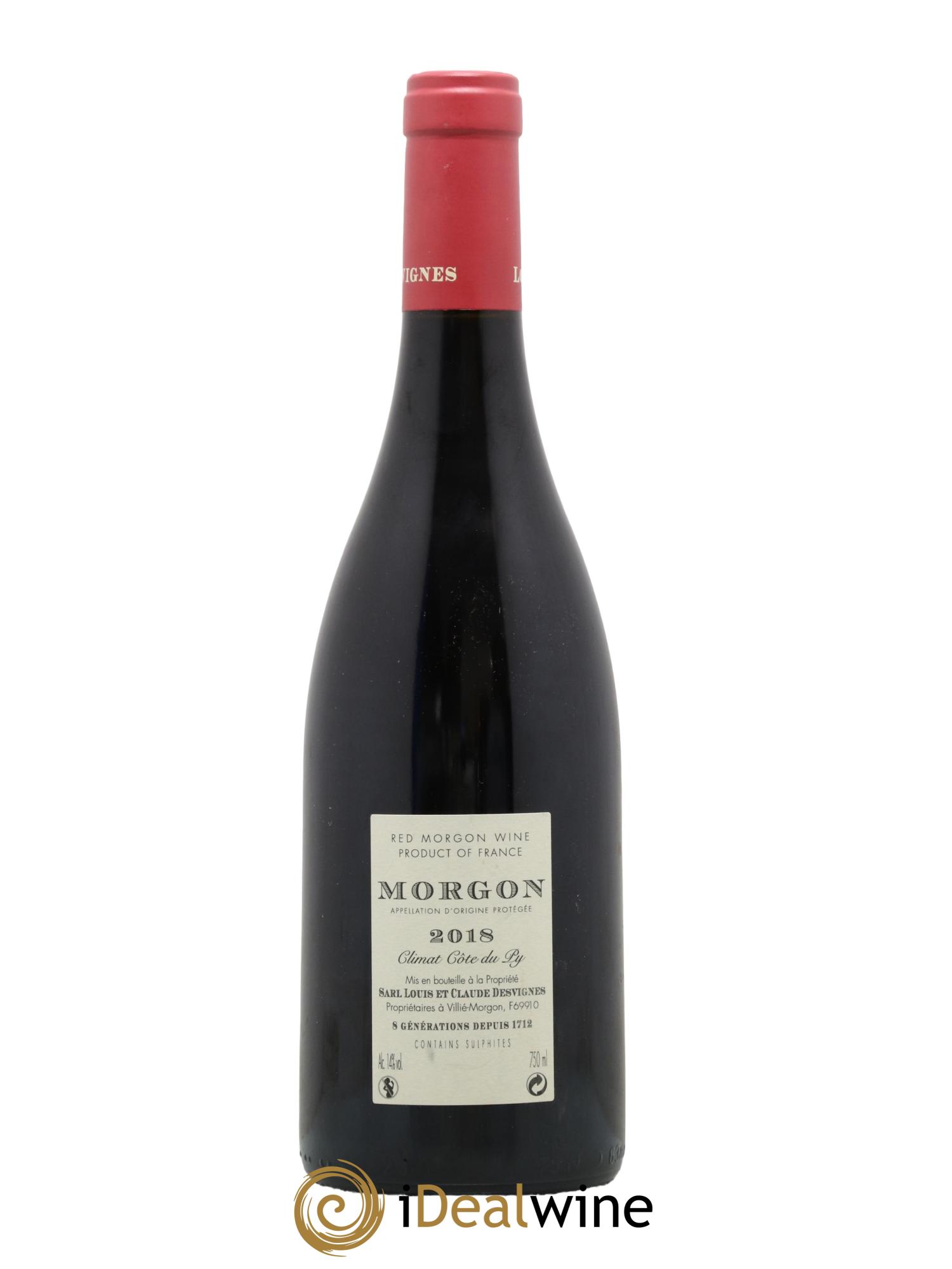 Morgon Côte du Py Louis-Claude Desvignes 2018 - Posten von 1 Flasche - 1