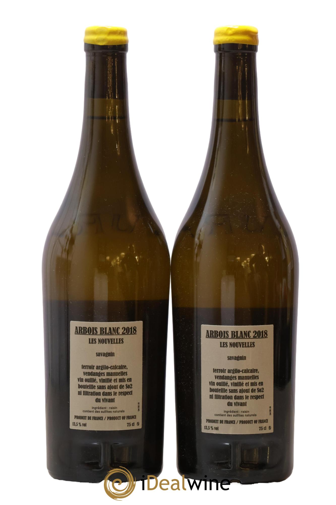 Arbois Savagnin Les Nouvelles Adeline Houillon & Renaud Bruyère 2018 - Lot de 2 bouteilles - 1