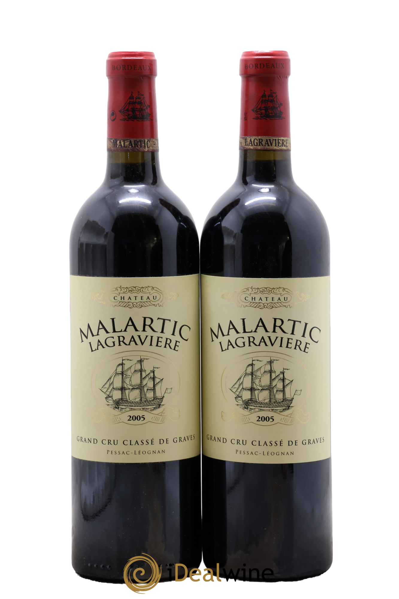 Château Malartic-Lagravière Cru Classé de Graves 2005 - Posten von 2 Flaschen - 0
