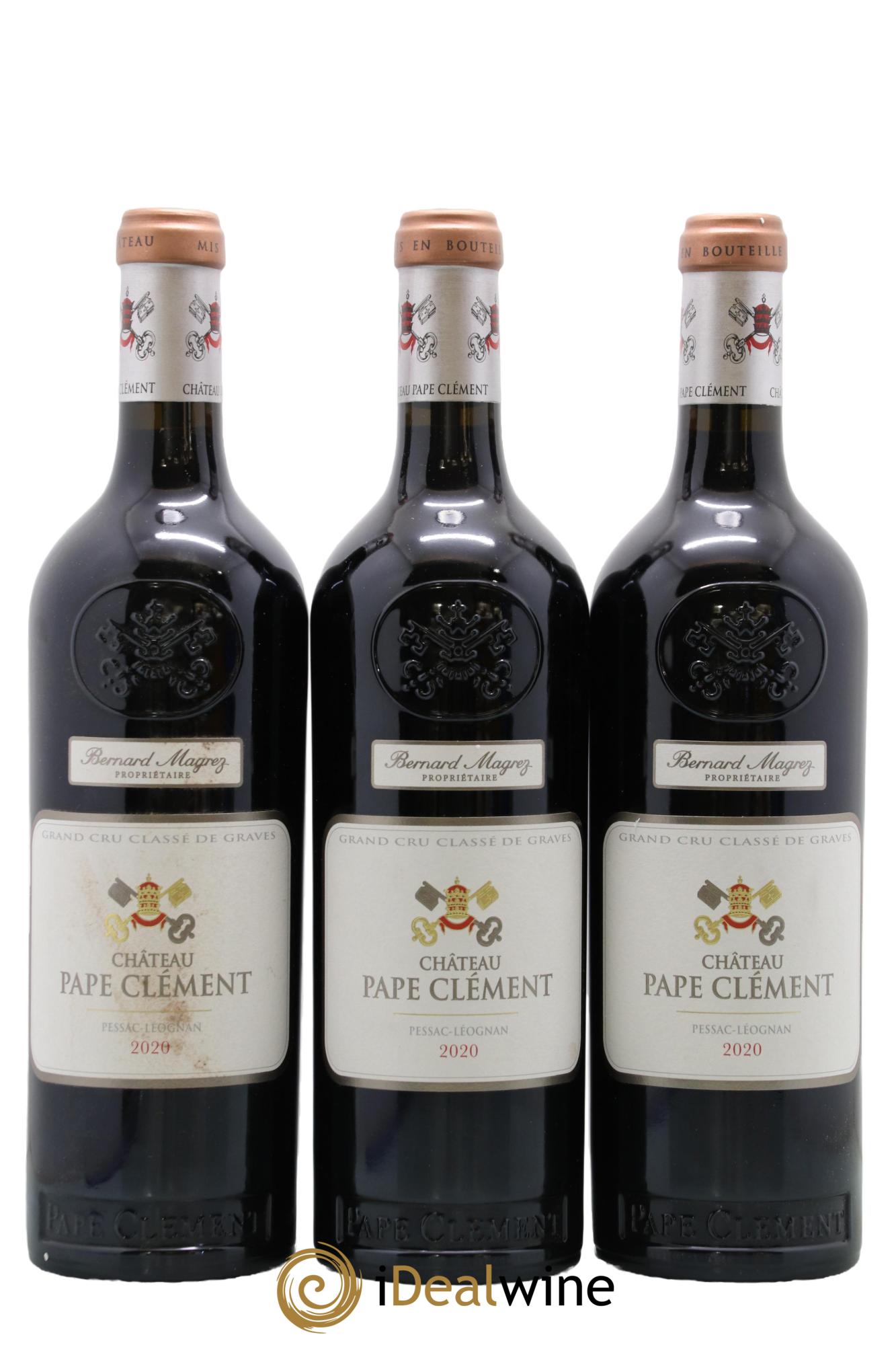 Château Pape Clément Cru Classé de Graves 2020 - Lotto di 3 bottiglie - 0
