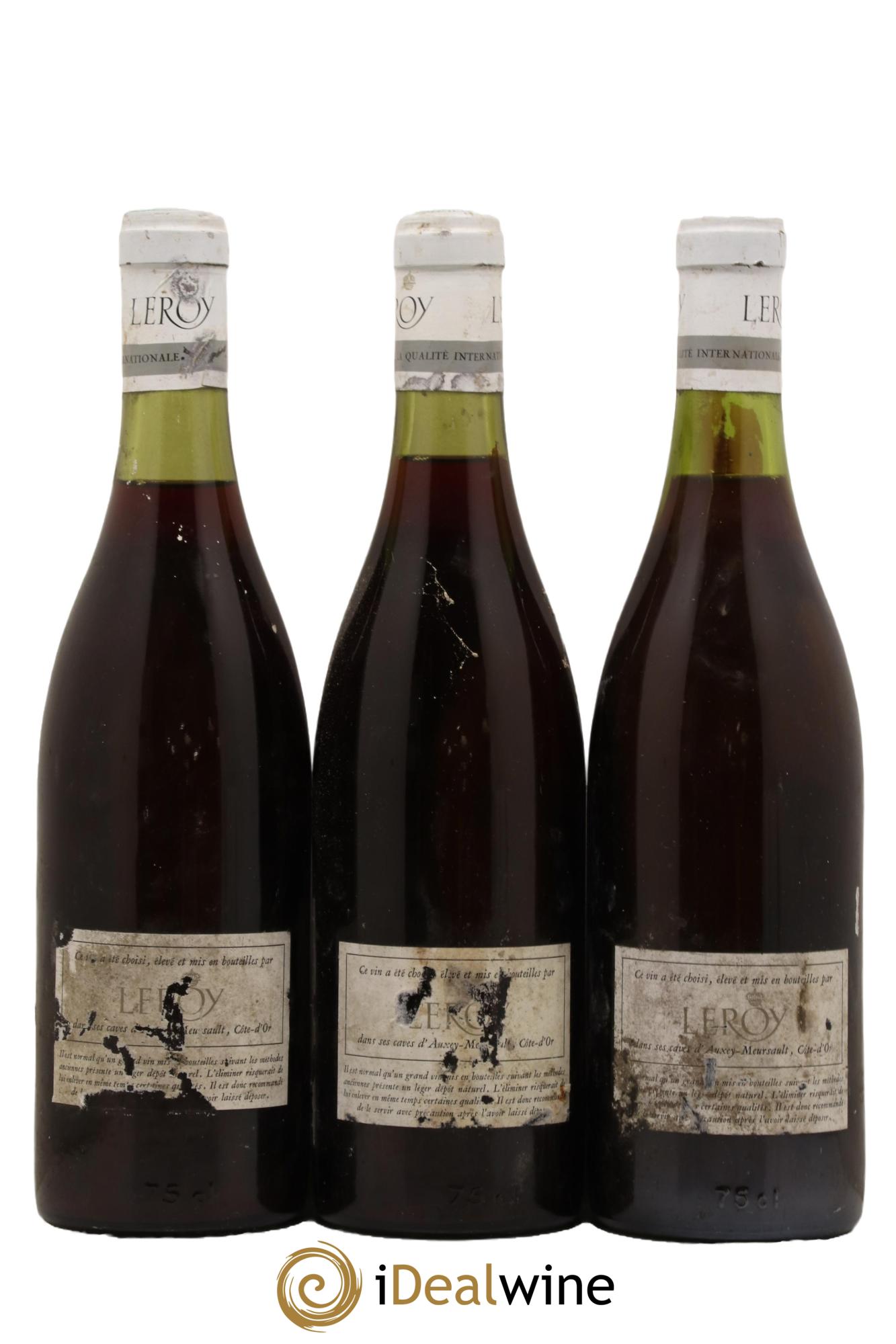 Bourgogne Leroy SA D Auvenay 1969 - Lotto di 3 bottiglie - 1