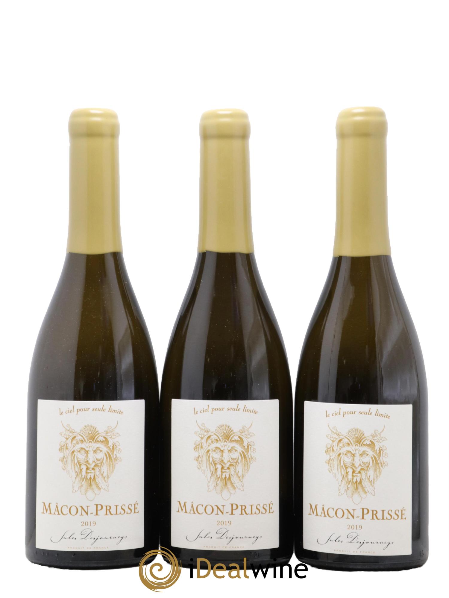 Mâcon Prissé En Chailloux Desjourneys 2019 - Lot de 3 bouteilles - 0