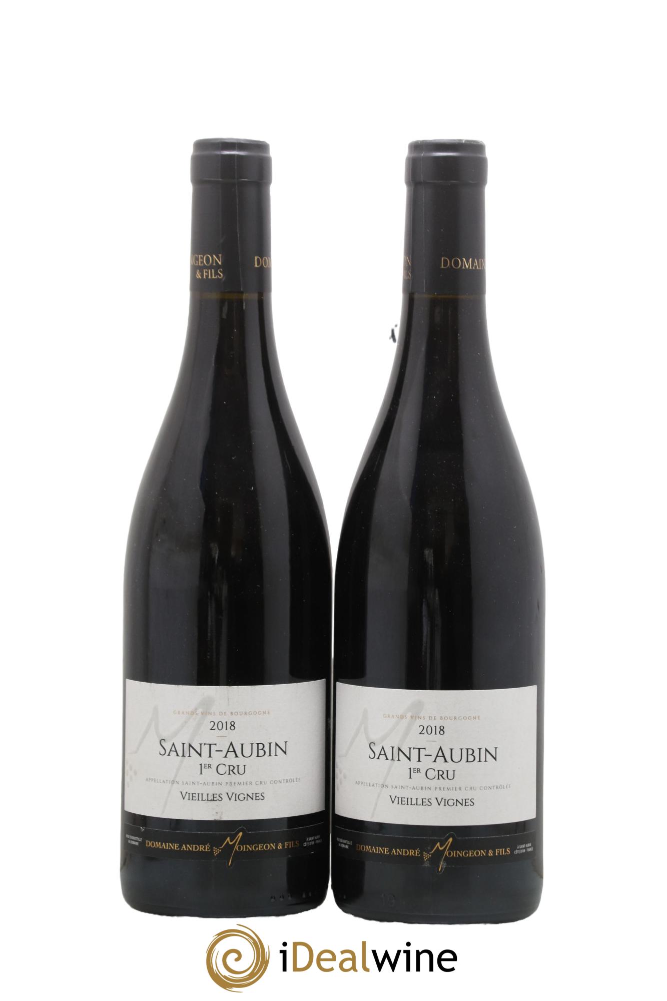 Saint-Aubin 1er Cru Vieilles Vignes Domaine Moingeon & Fils 2018 - Lotto di 2 bottiglie - 0