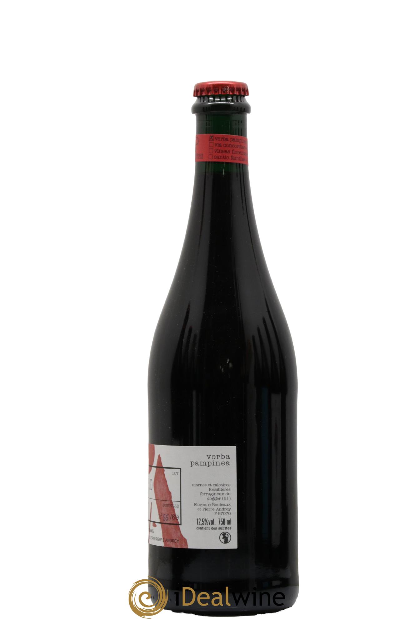 Vin de France Verba Pampinea Pinot Noir Florence Bouleaux et Pierre Andrey 2020 - Lot de 1 bouteille - 1