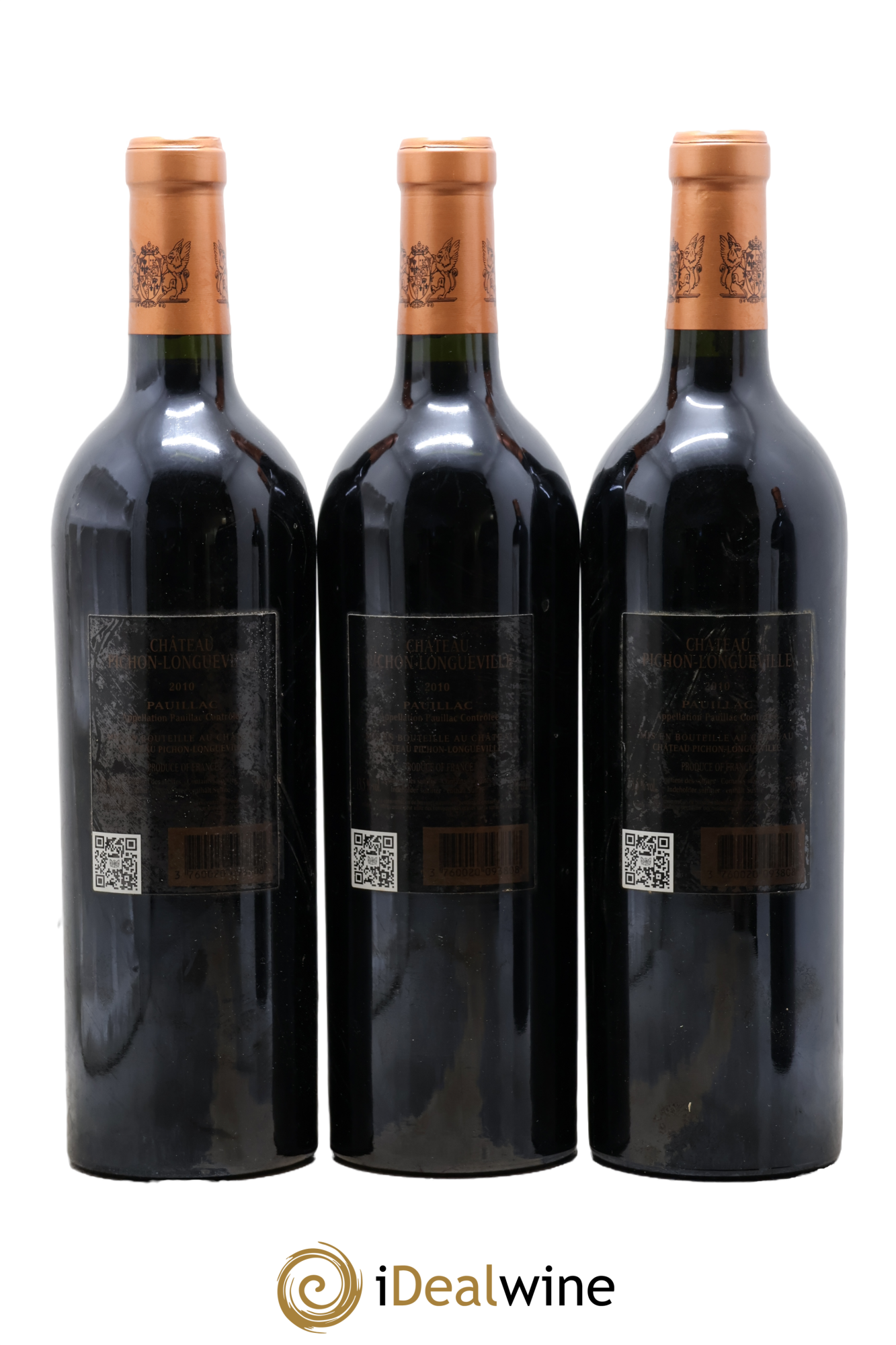 Pichon Longueville Baron 2ème Grand Cru Classé 2010 - Lotto di 3 bottiglie - 1