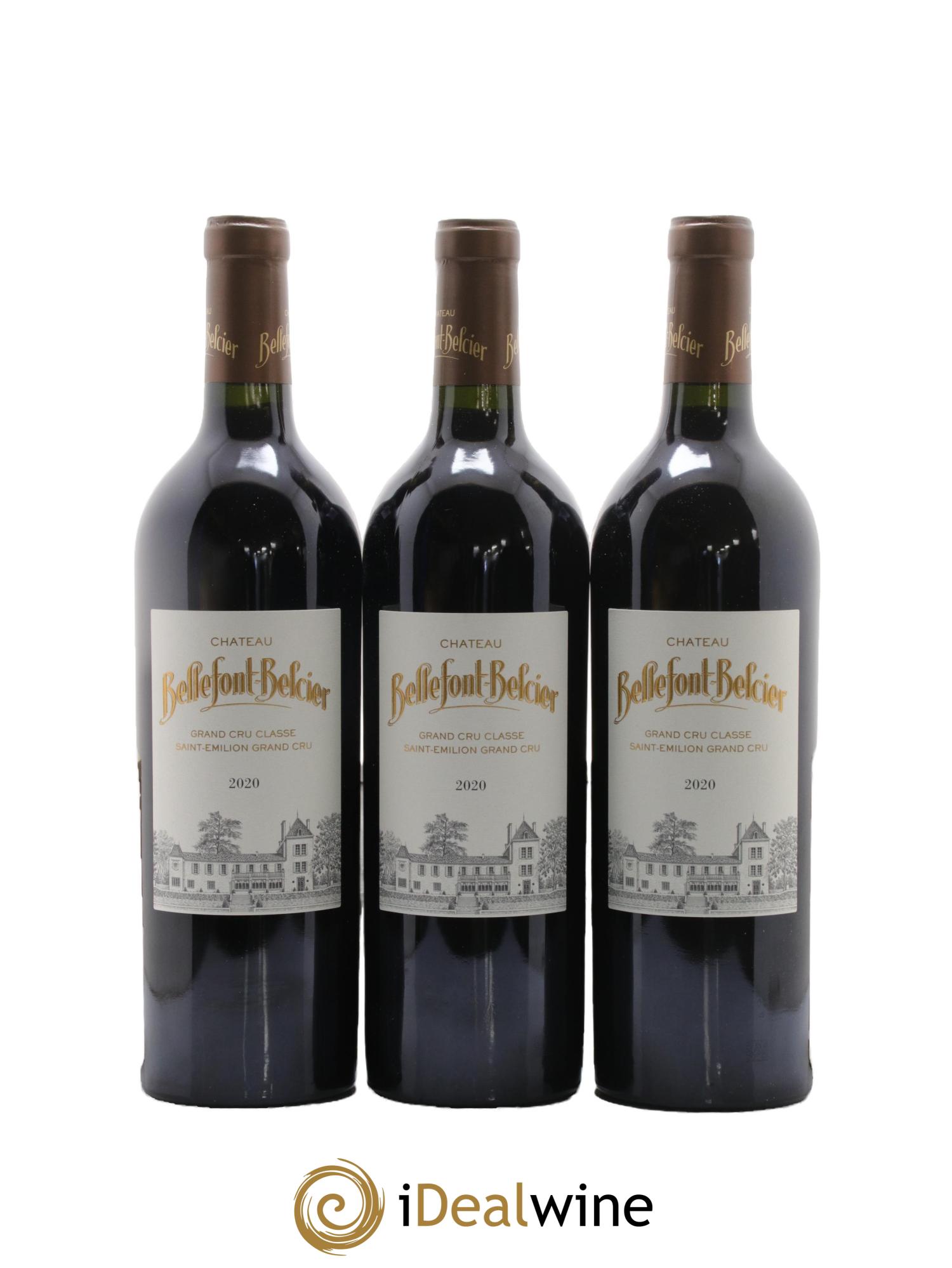 Château Bellefont-Belcier Grand Cru Classé 2020 - Lot de 3 bouteilles - 1