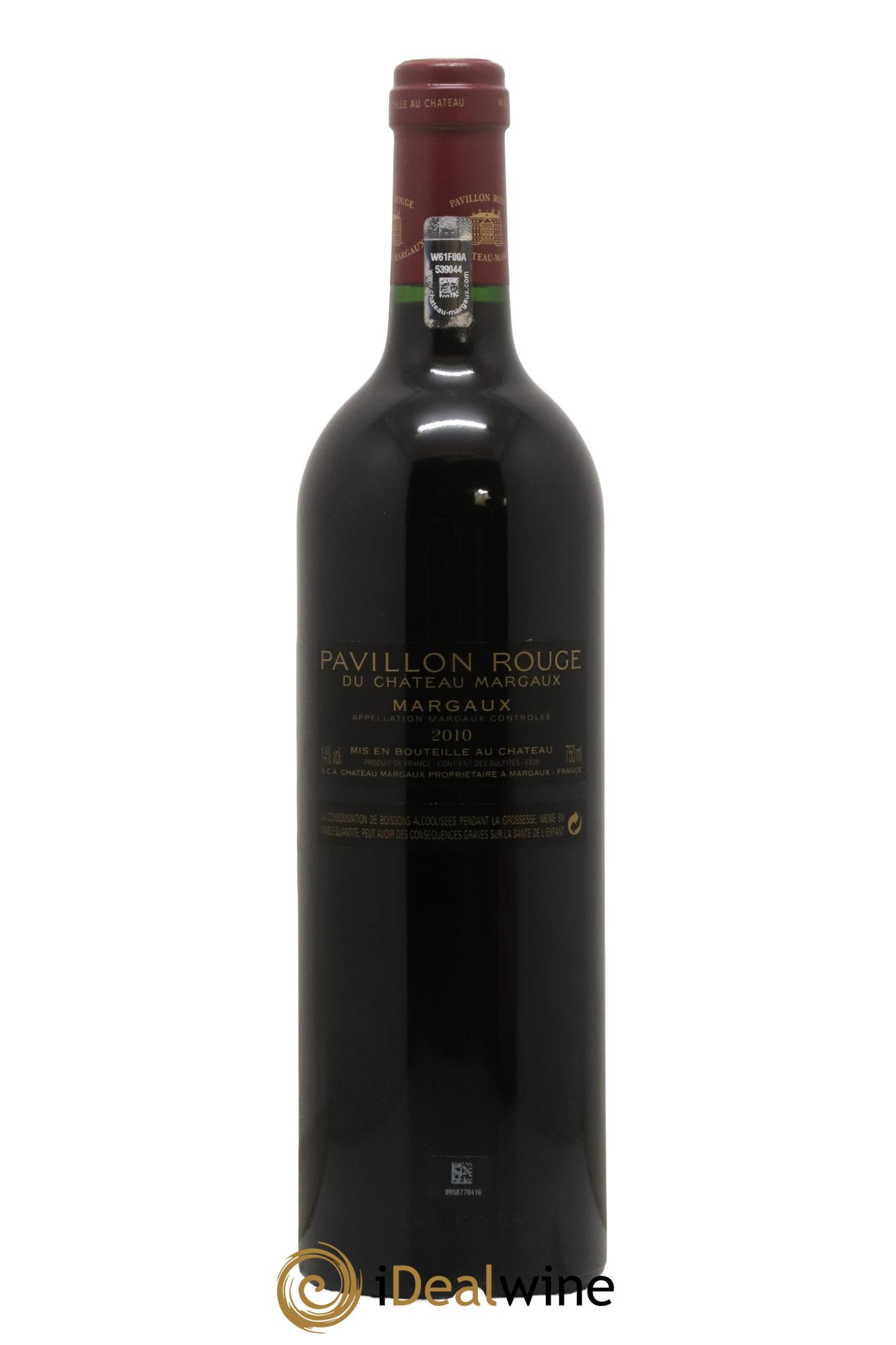 Pavillon Rouge du Château Margaux Second Vin 2010 - Lot de 1 bouteille - 1