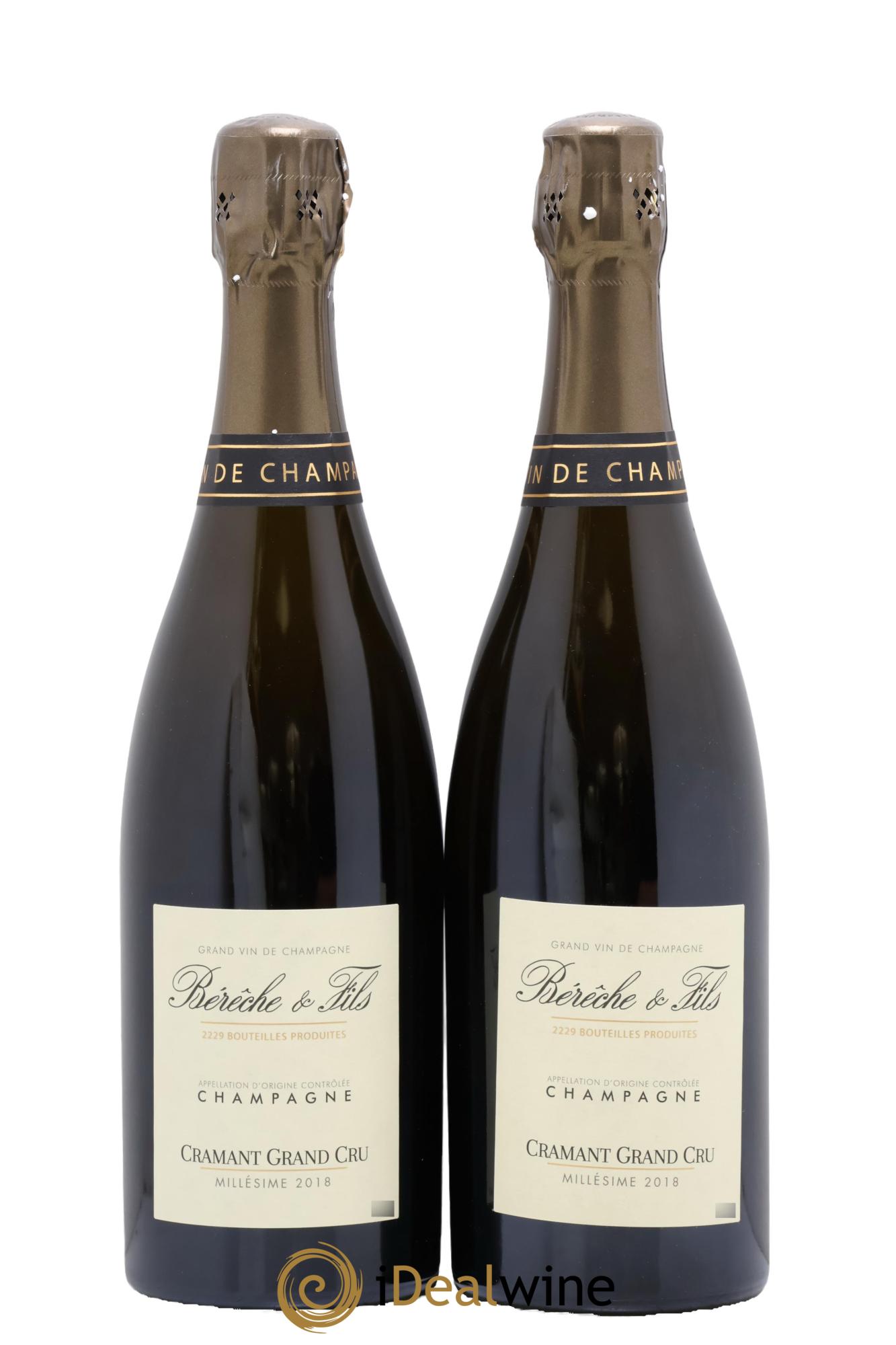 Cramant Grand Cru Extra-Brut Bérêche et Fils 2018 - Lot of 2 bottles - 0