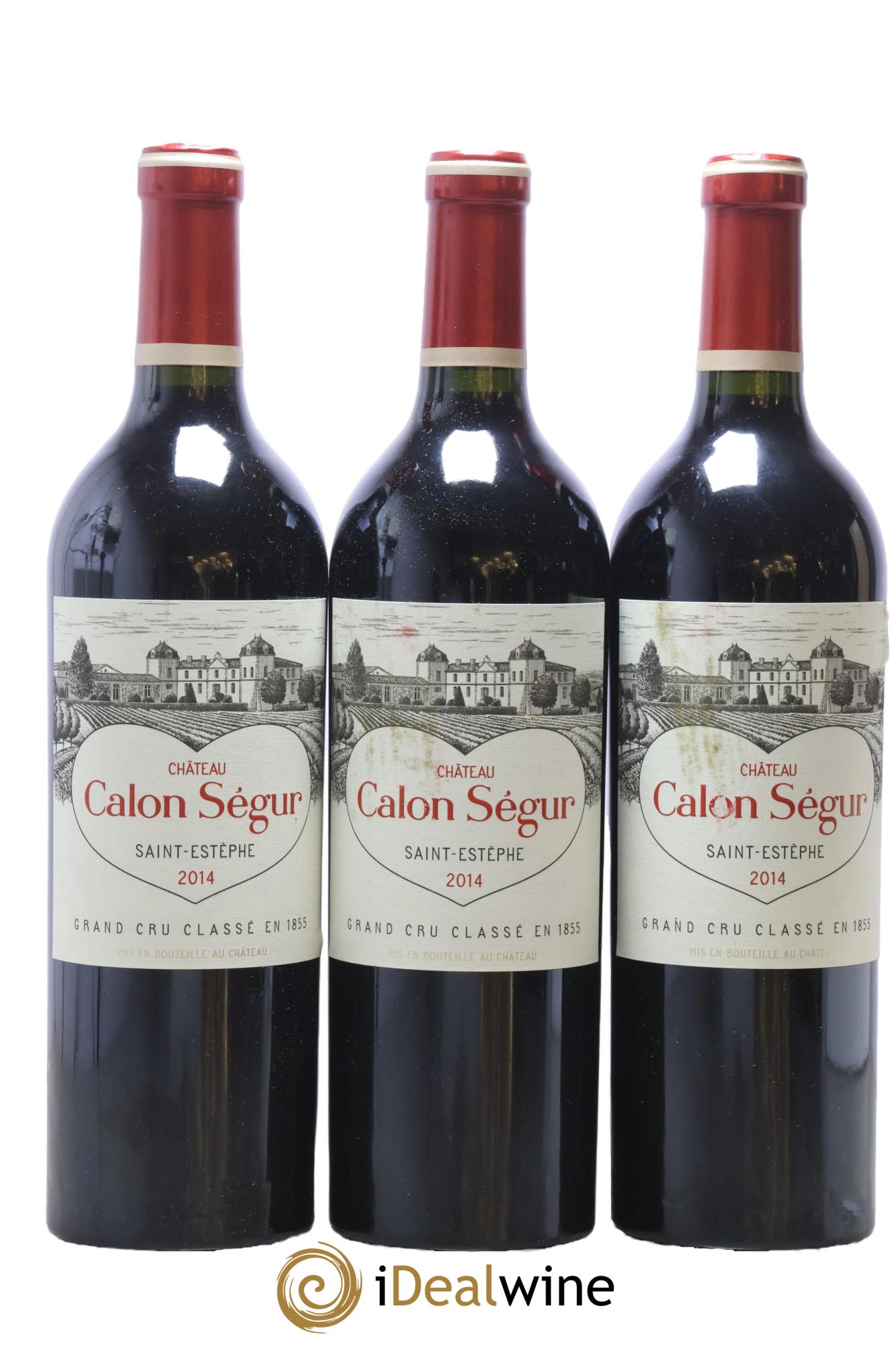 Château Calon Ségur 3ème Grand Cru Classé 2014 - Lot of 3 bottles - 0