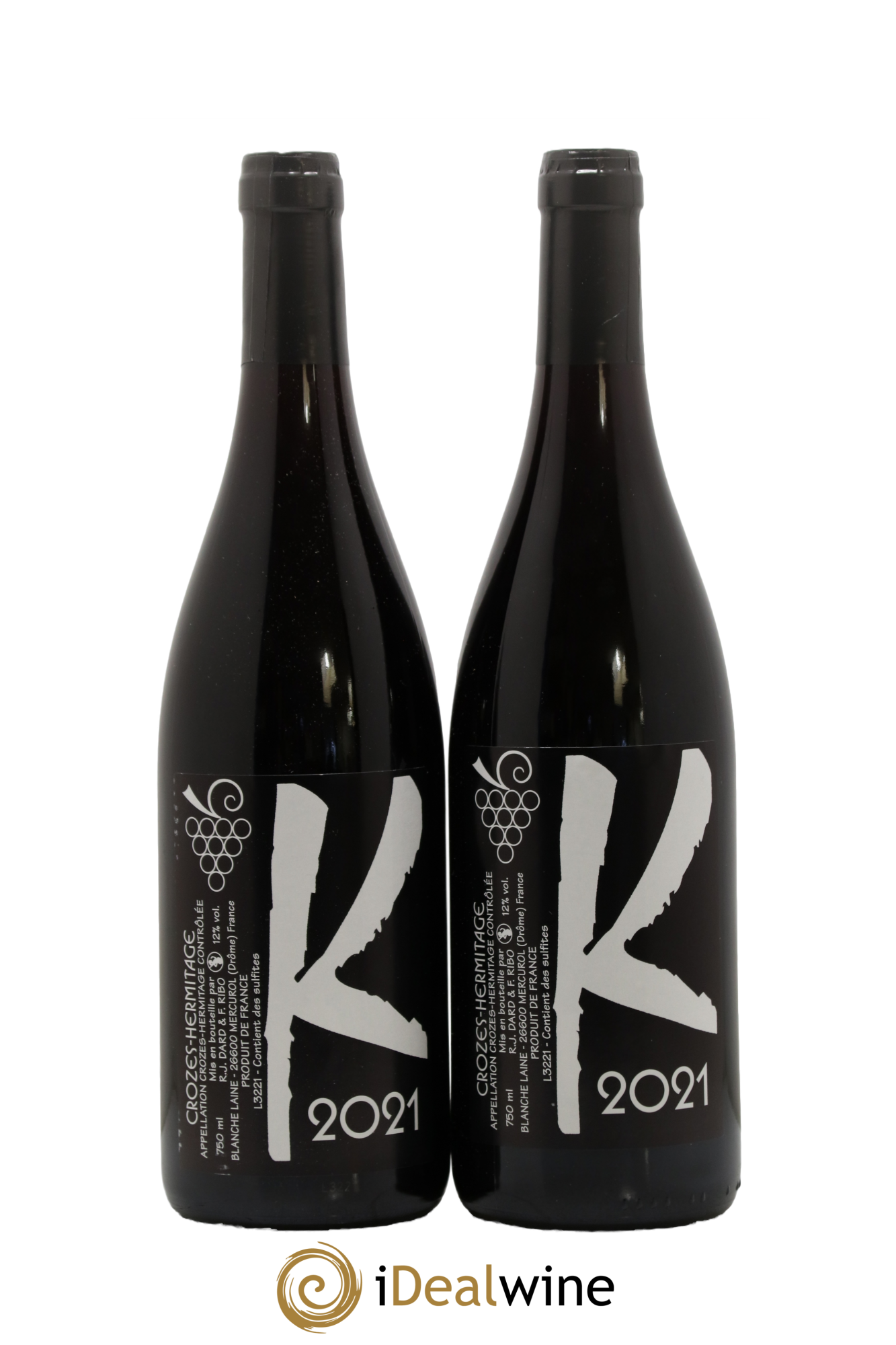 Crozes-Hermitage Karrieres Domaine Dard Et Ribo 2021 - Lot de 2 bouteilles - 0