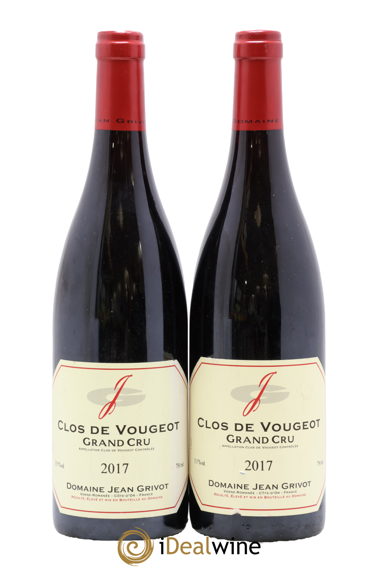 Clos de Vougeot Grand Cru Jean Grivot 2017 - Lot de 2 bouteilles - 0
