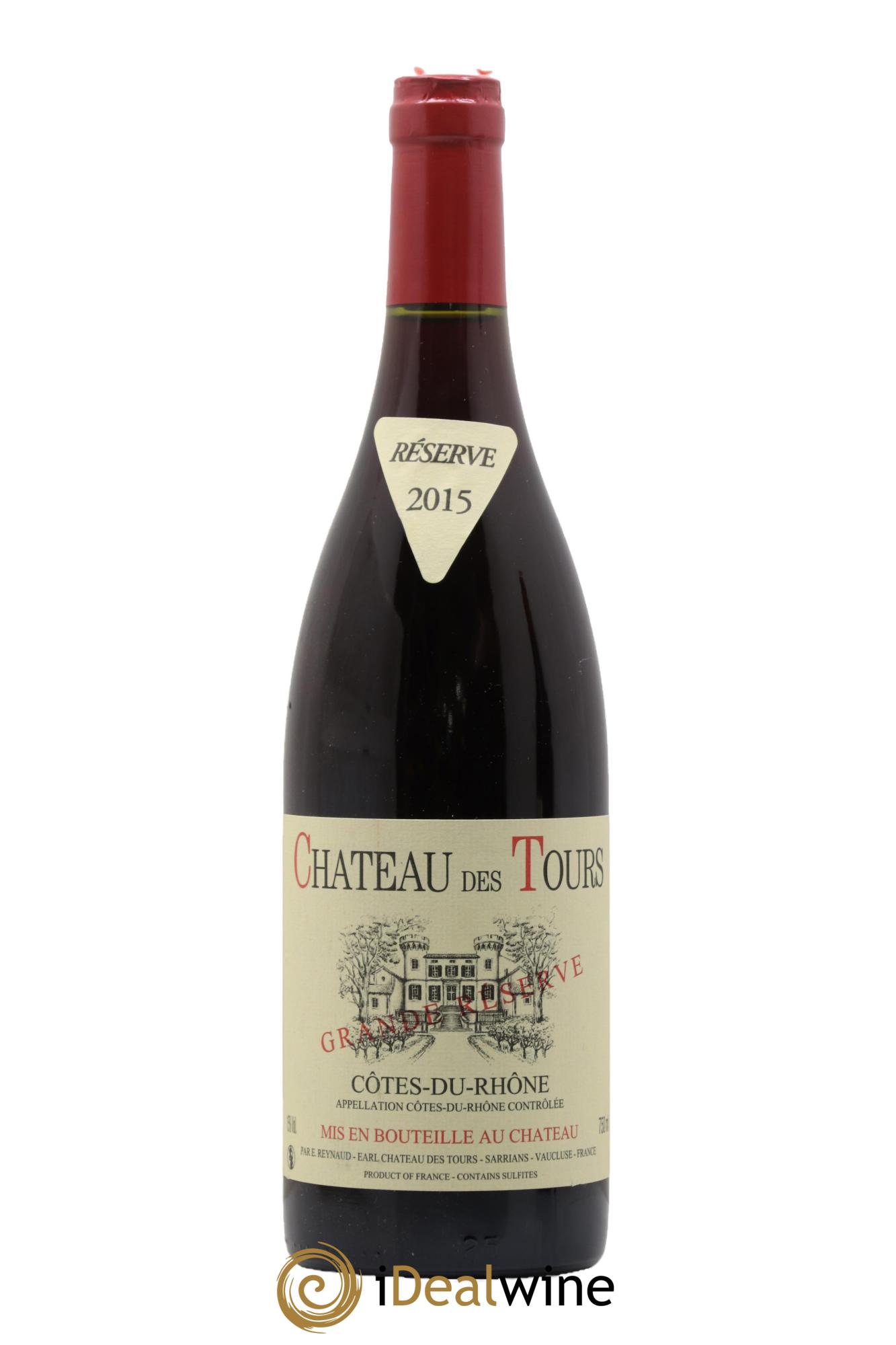 Côtes-du-Rhône Château des Tours Grande Réserve Emmanuel Reynaud 2015 - Lot de 1 bouteille - 0