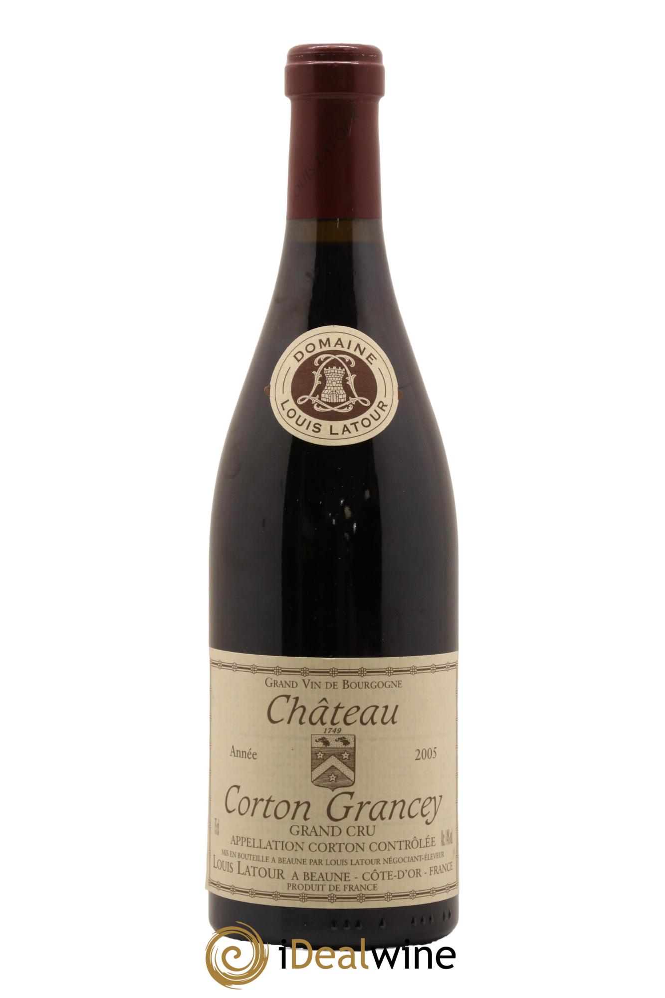 Corton Grand Cru Château Corton Grancey Louis Latour 2005 - Lot de 1 bouteille - 0