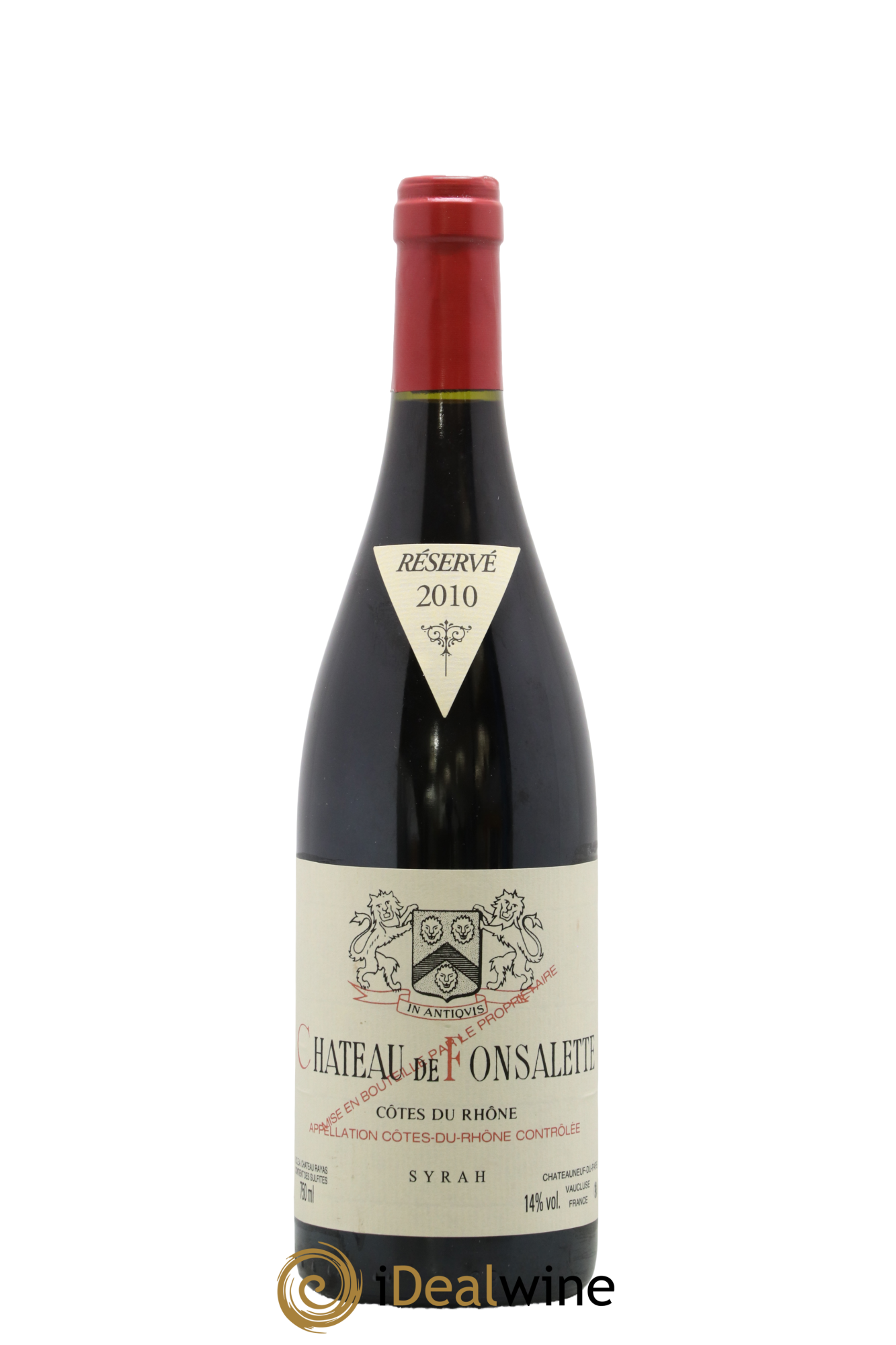 Côtes-du-Rhône Cuvée Syrah Château de Fonsalette 2010 - Lotto di 1 bottiglia - 0