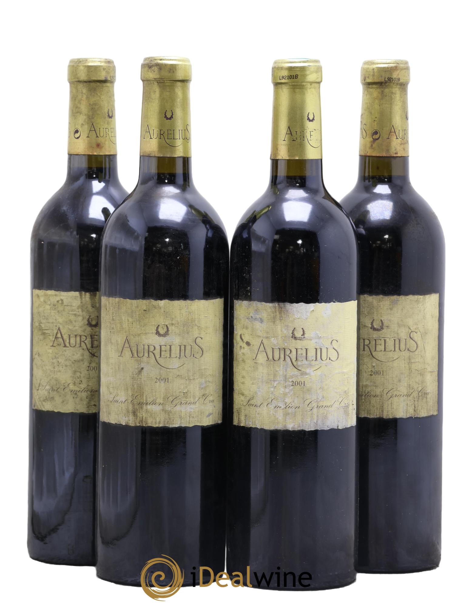 Saint-Émilion Grand Cru Aurélius 2001 - Lot de 4 bouteilles - 0