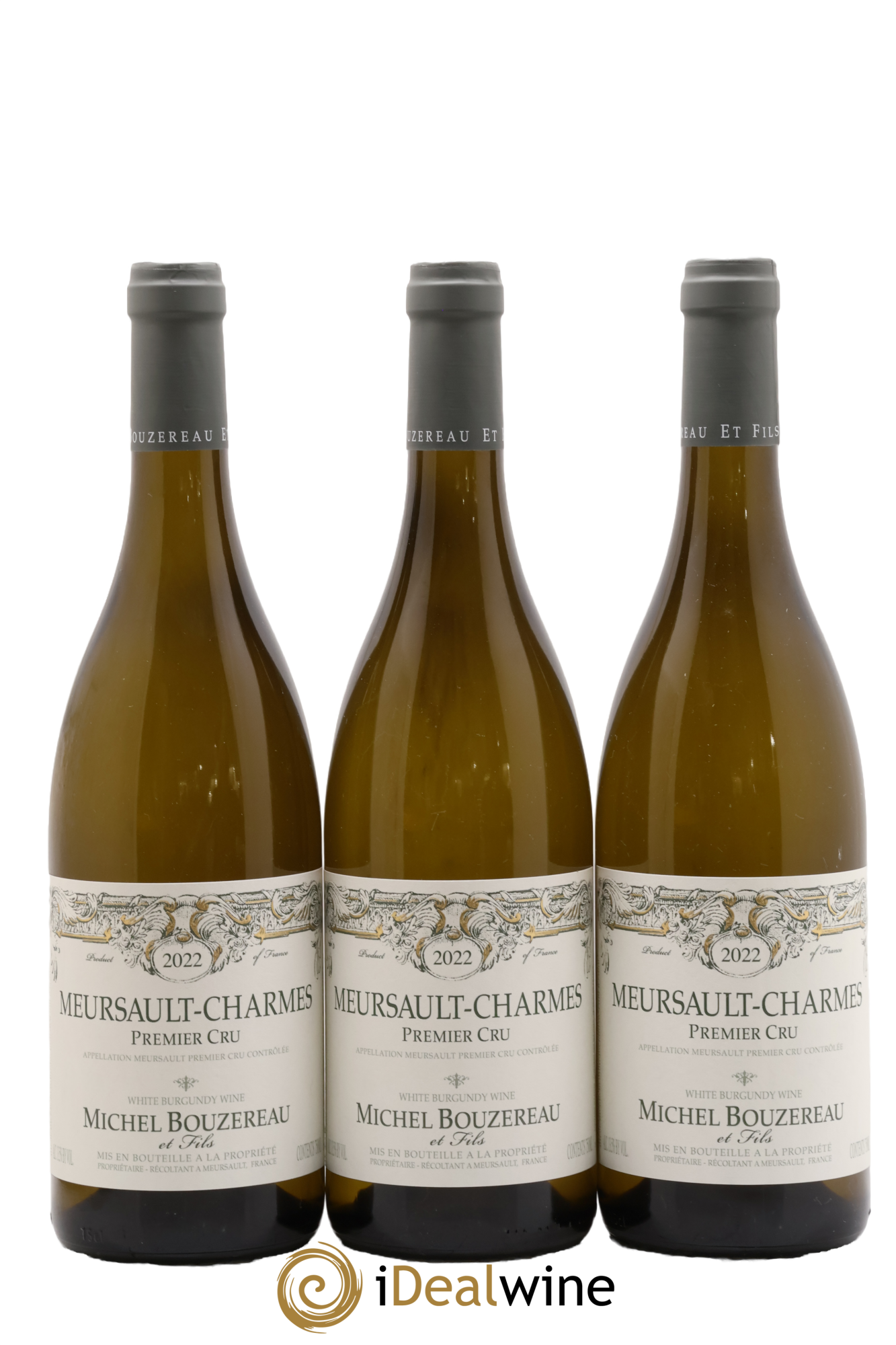 Meursault 1er Cru Les Charmes Michel Bouzereau et Fils (Domaine) 2022 - Posten von 3 Flaschen - 0