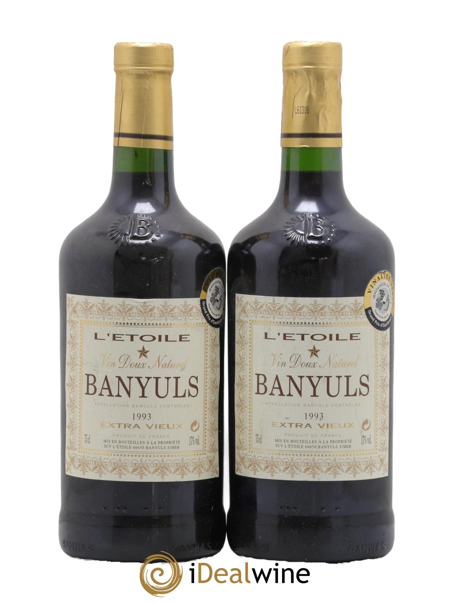 Banyuls Extra Vieux L'Etoile 1993 - Lot de 2 bouteilles - 0