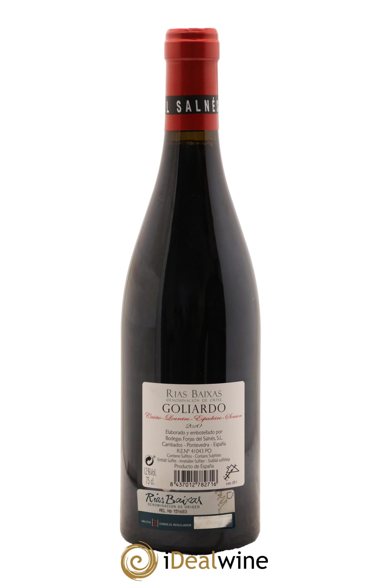 Espagne Rias Baixas Goliardo Tinto Forjas Del Salnes 2020 - Lot de 1 bouteille - 1