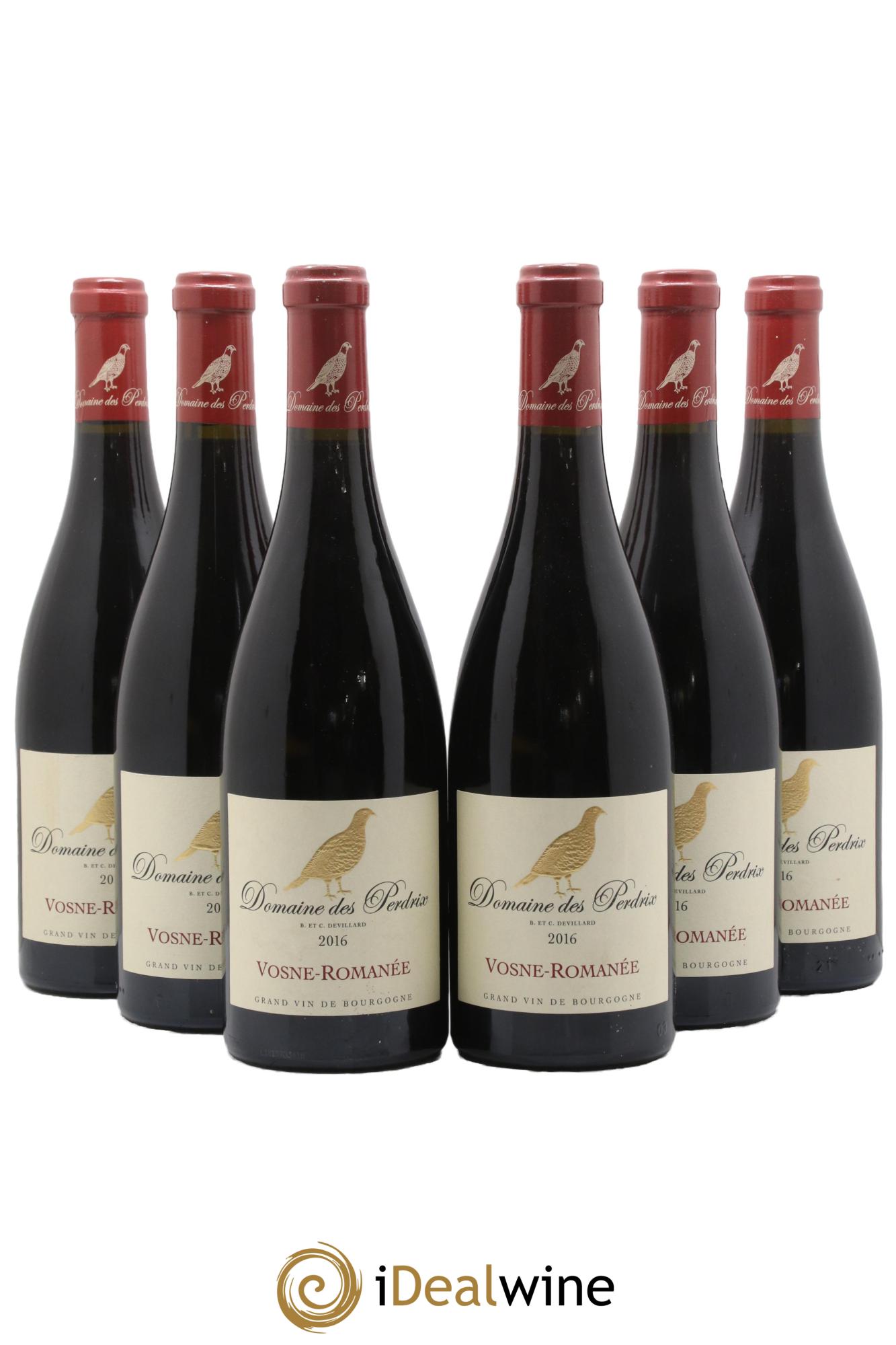 Vosne-Romanée Perdrix (Domaine des) 2016 - Posten von 6 Flaschen - 0