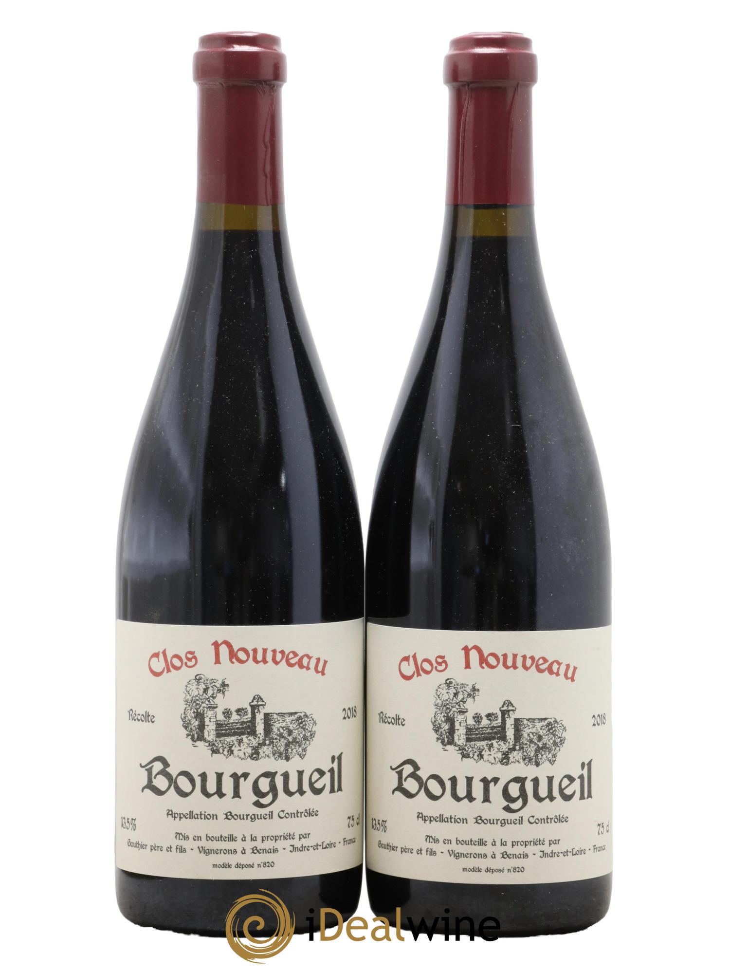 Bourgueil Clos Nouveau Domaine du Bel Air 2018 - Lot de 2 bouteilles - 0