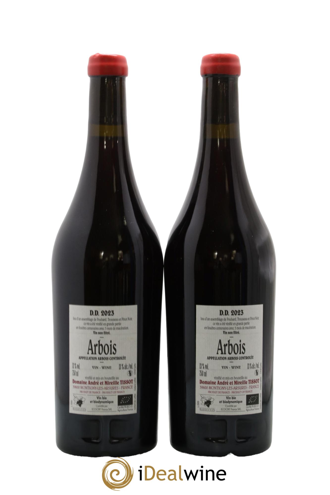 Arbois DD Bénédicte et Stéphane Tissot 2023 - Lotto di 2 bottiglie - 1