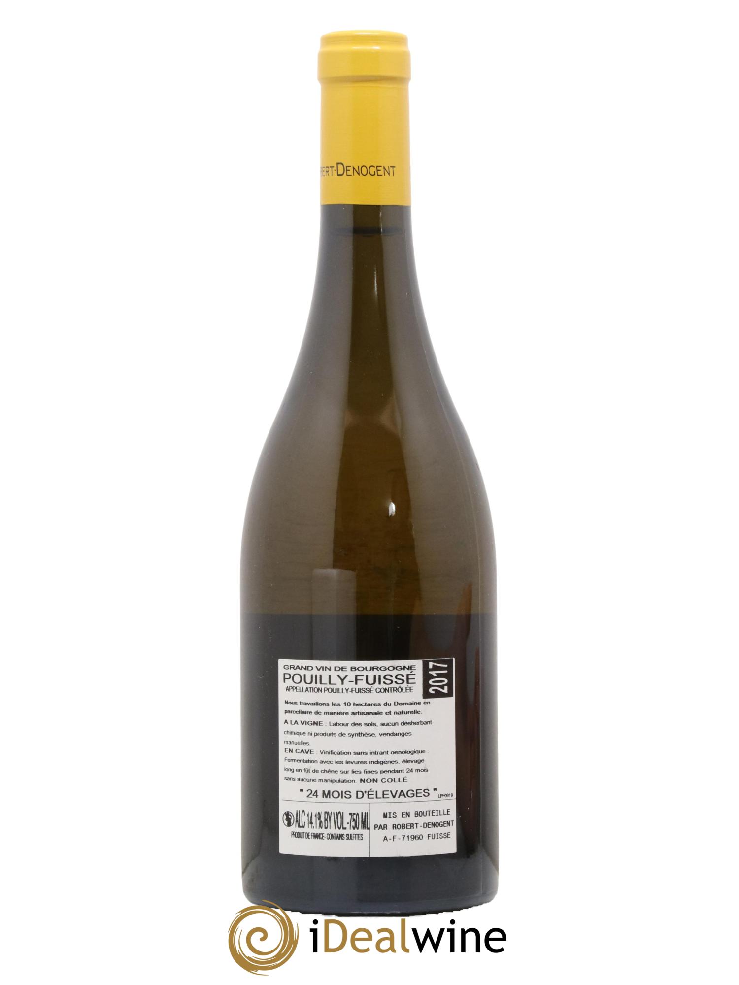 Pouilly-Fuissé Les Cras Vieilles Vignes Robert Denogent (Domaine) 2017 - Lot of 1 bottle - 1