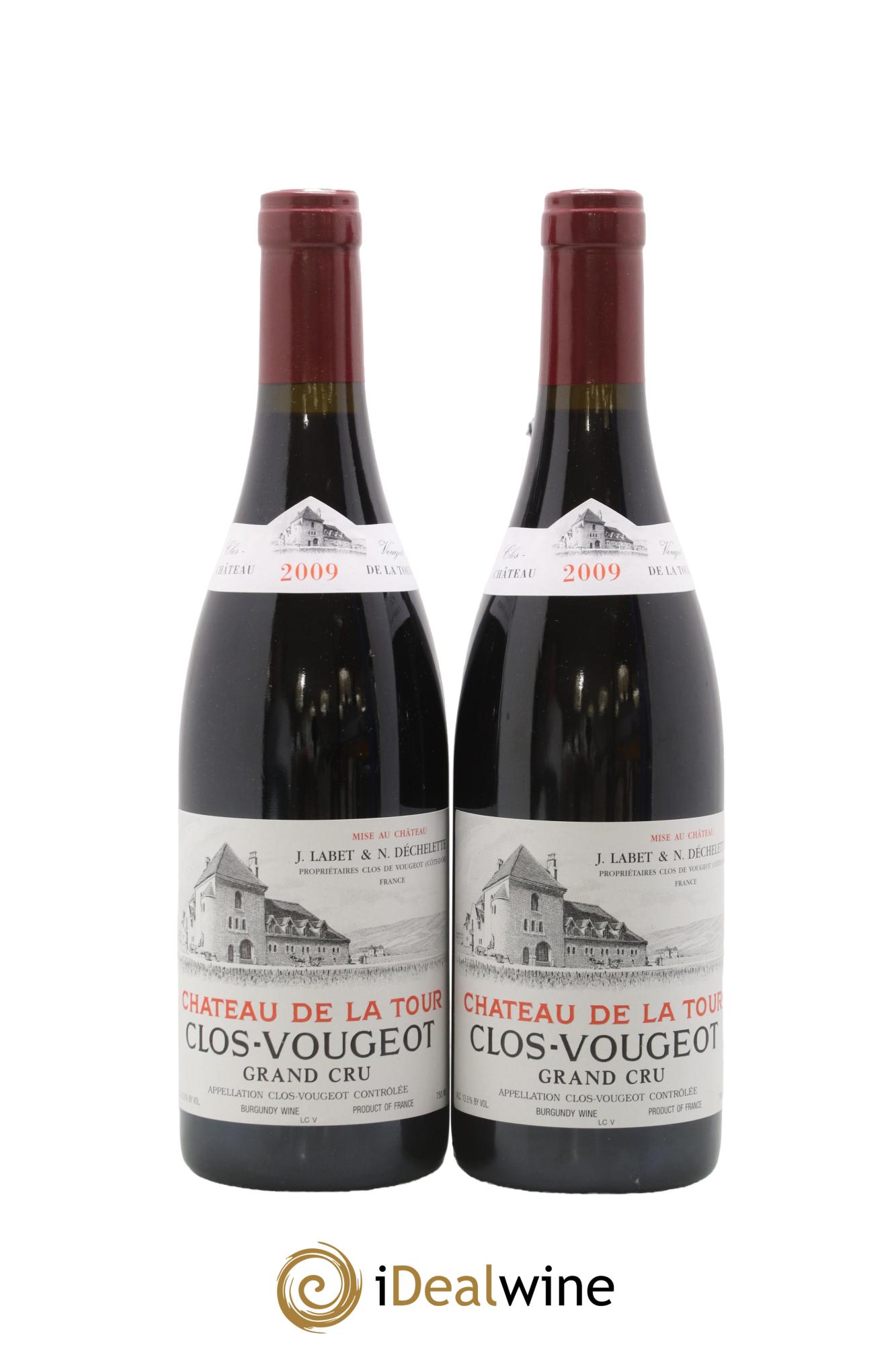 Clos de Vougeot Grand Cru Château de La Tour 2009 - Lot de 2 bouteilles - 0