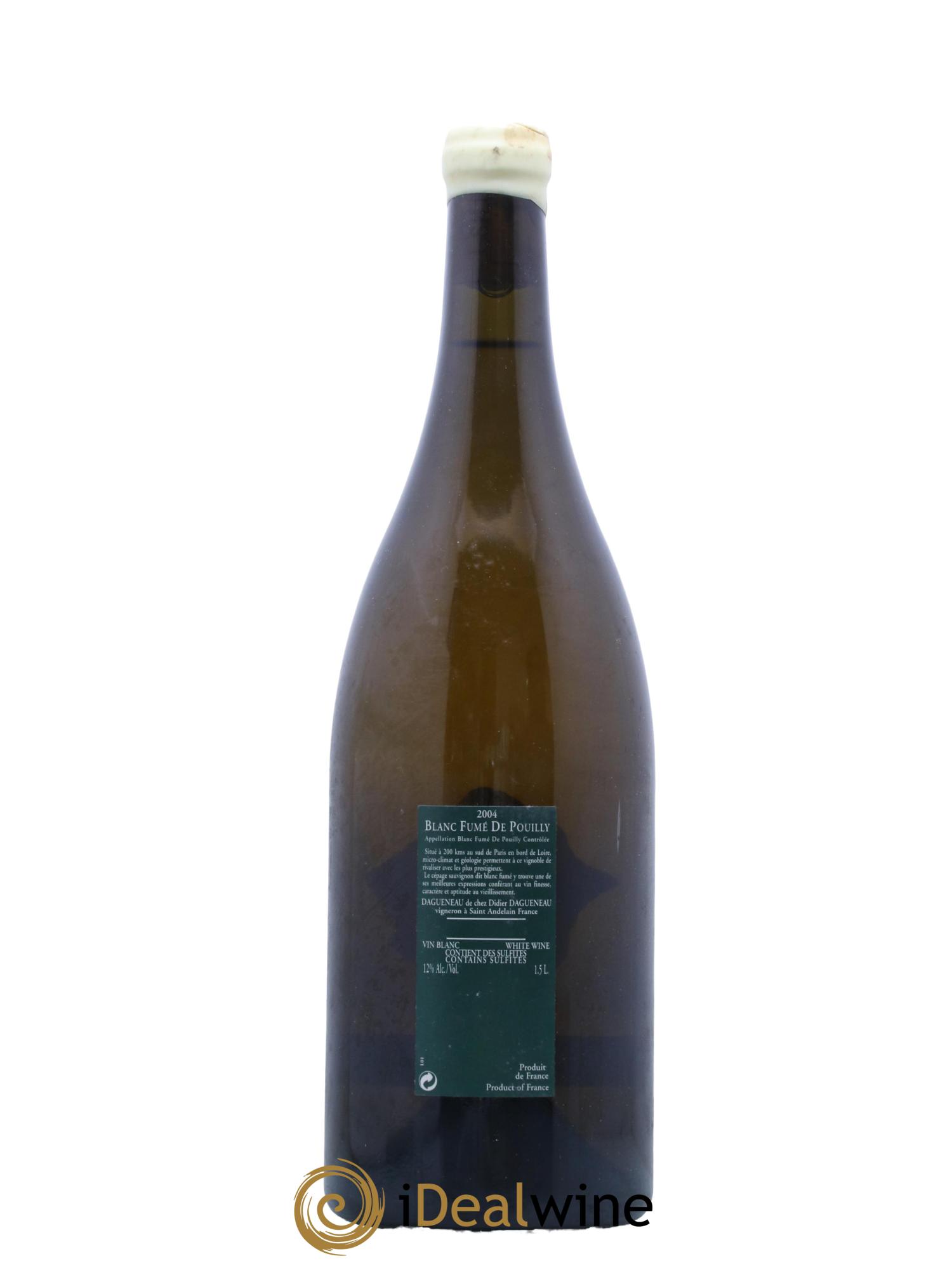 Vin de France (anciennement Pouilly-Fumé) Silex Dagueneau (Domaine Didier - Louis-Benjamin) 2004 - Lot de 1 magnum - 1