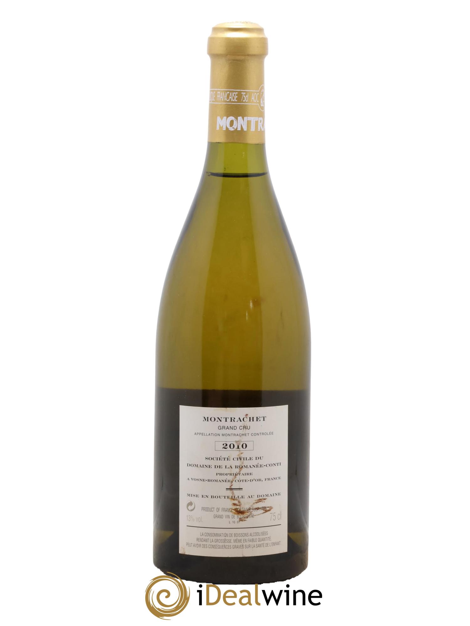 Montrachet Grand Cru Domaine de la Romanée-Conti 2010 - Lot of 1 bottle - 1
