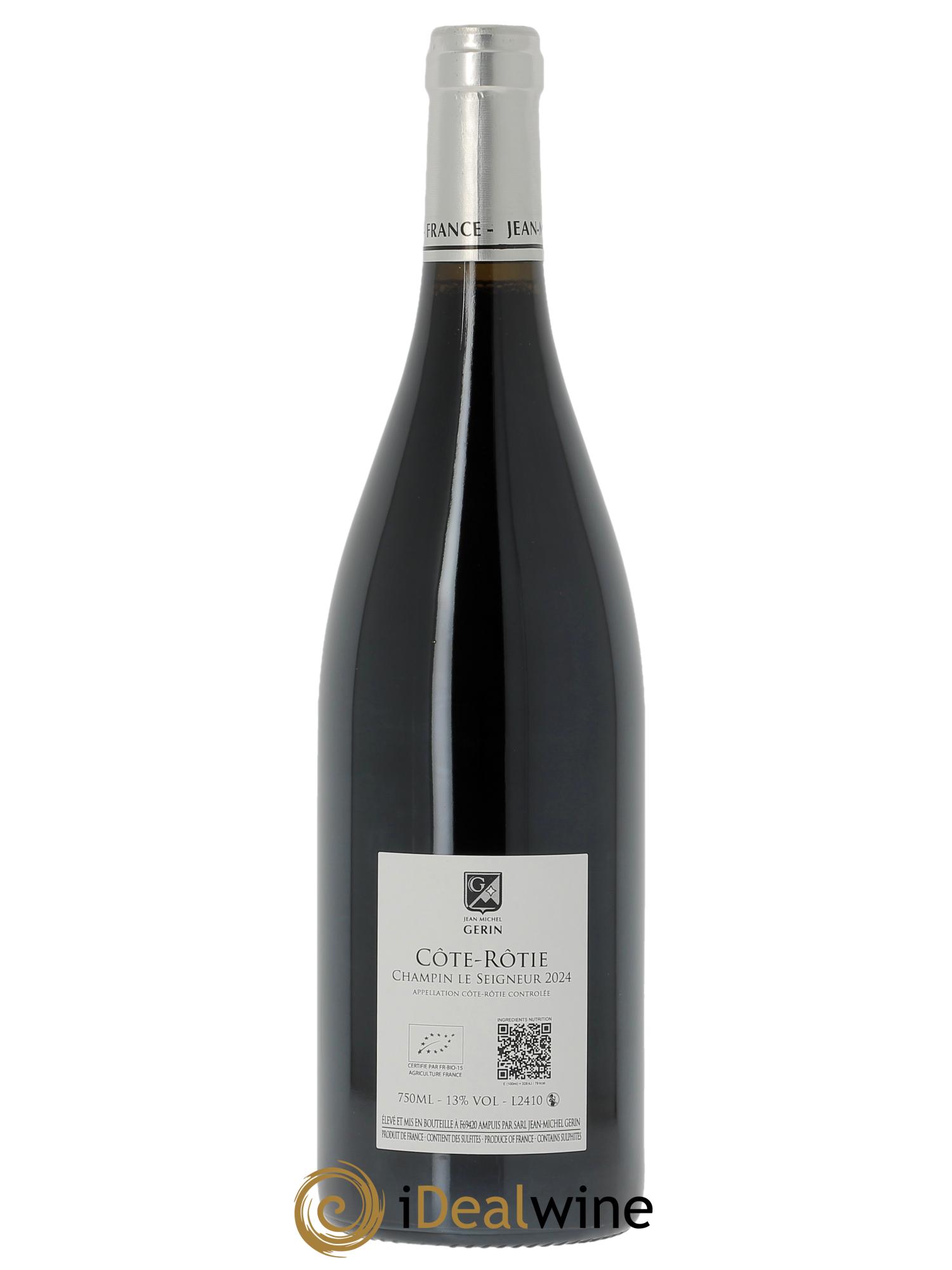 Côte-Rôtie Champin Le Seigneur Jean-Michel Gerin 2024 - Lot de 1 bouteille - 1