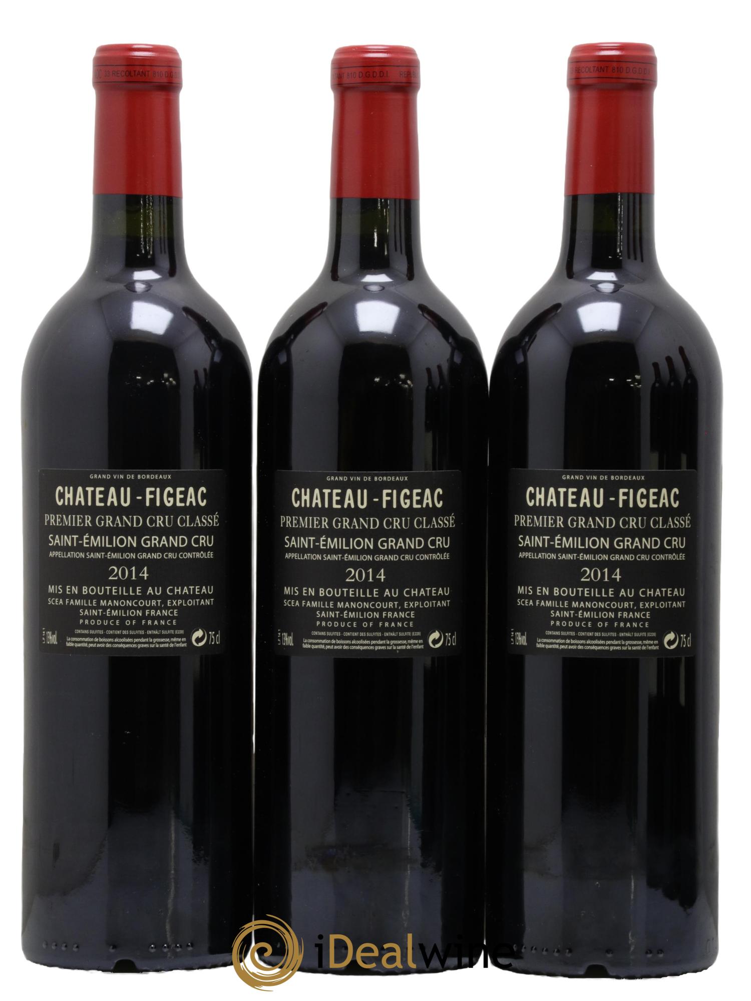 Château Figeac 1er Grand Cru Classé A  2014 - Lot of 6 bottles - 2