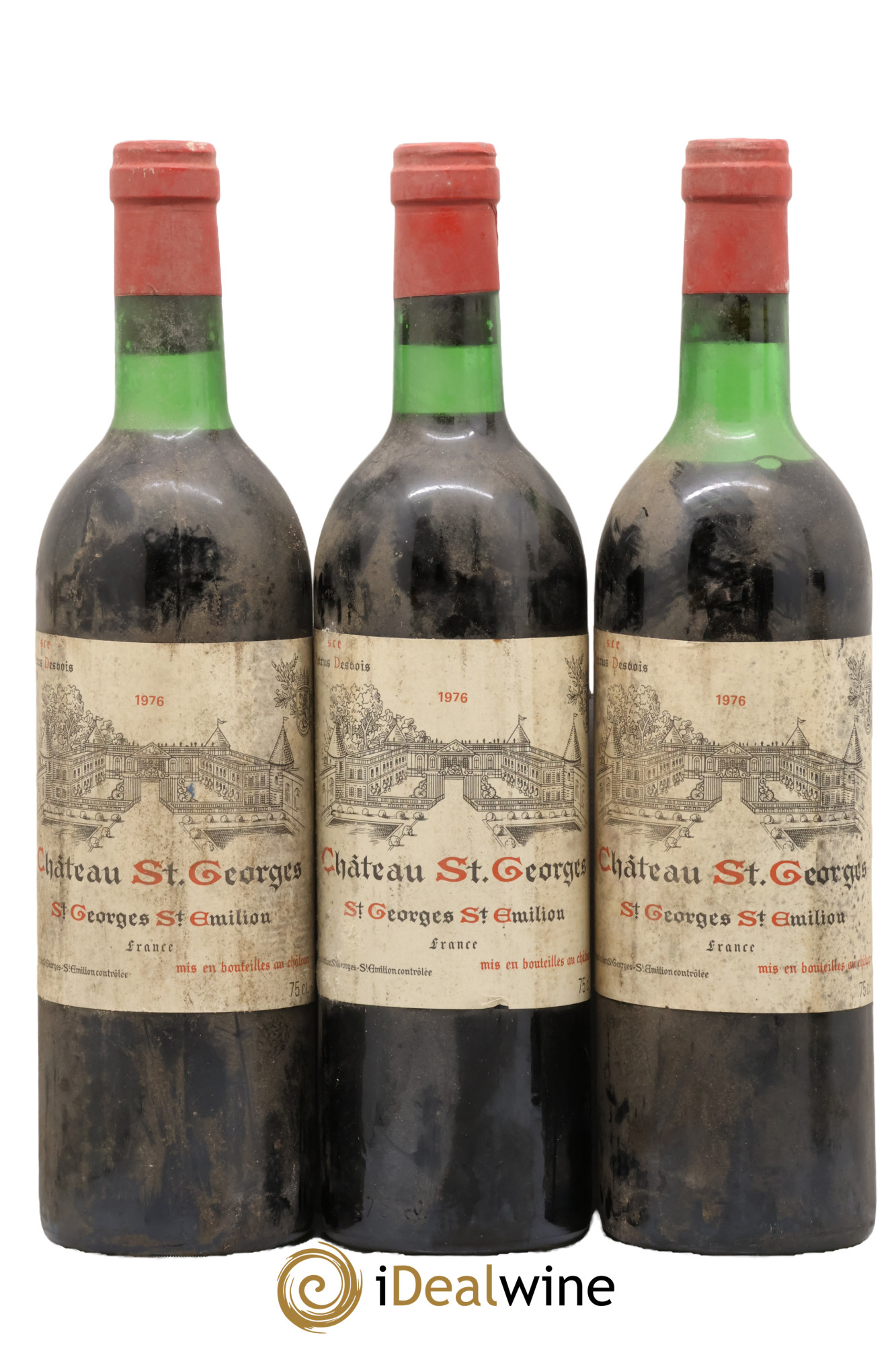 Château Saint-Georges 1976 - Lot of 3 bottles - 0