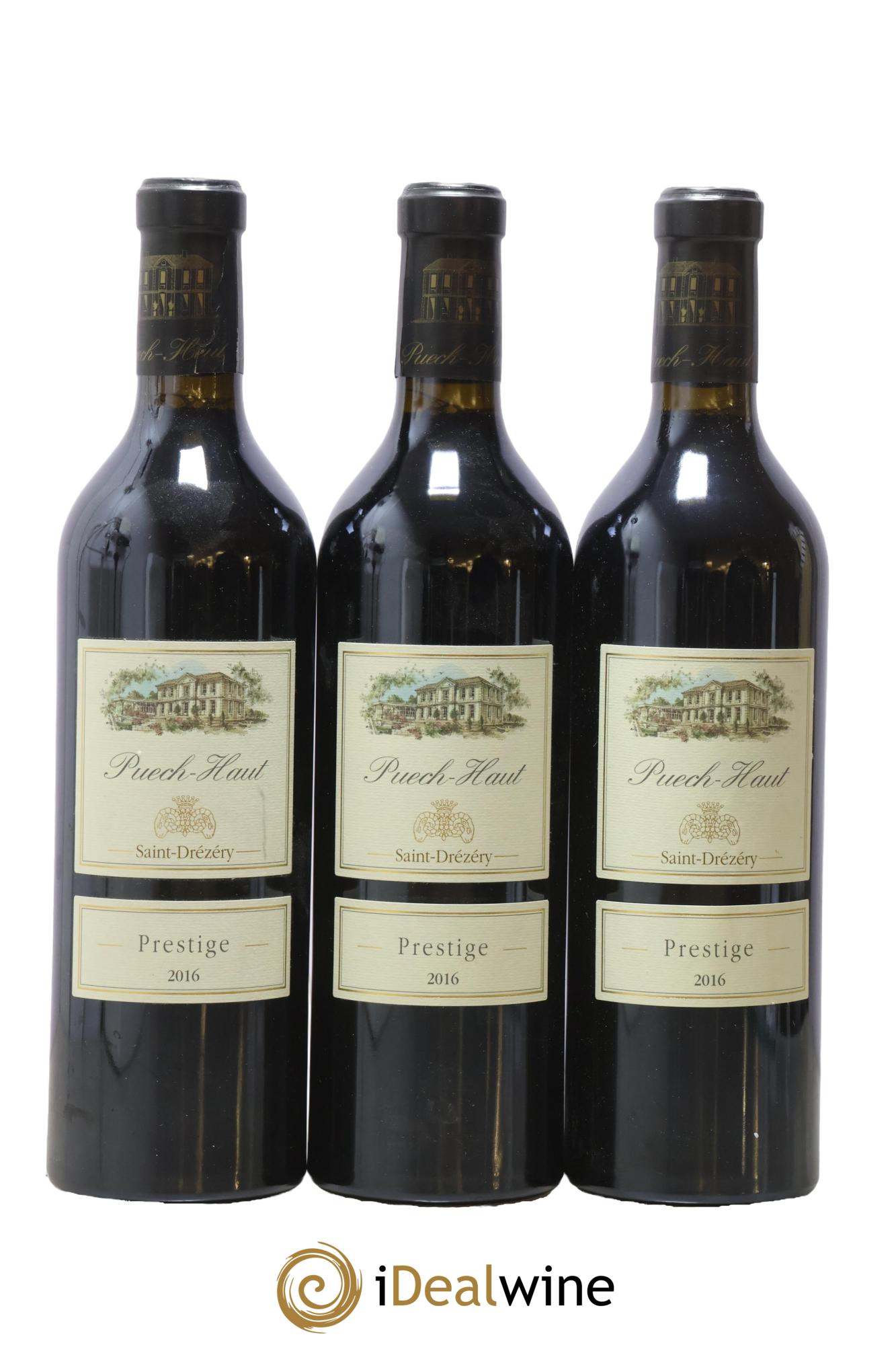 Coteaux du Languedoc Château Puech-Haut Prestige Gérard Bru 2016 - Lot of 3 bottles - 0