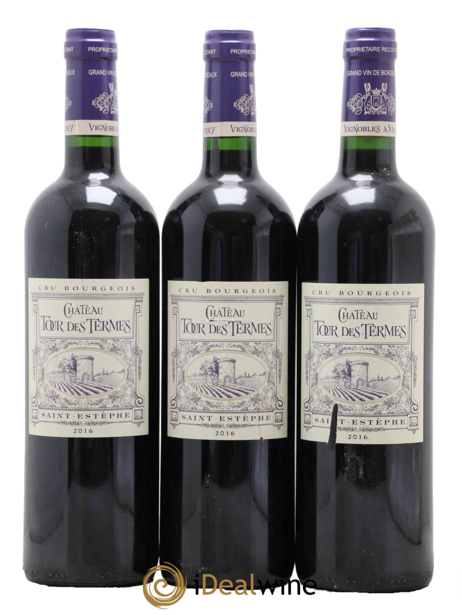 Château Tour des Termes Cru Bourgeois 2016 - Lot de 3 bouteilles - 0