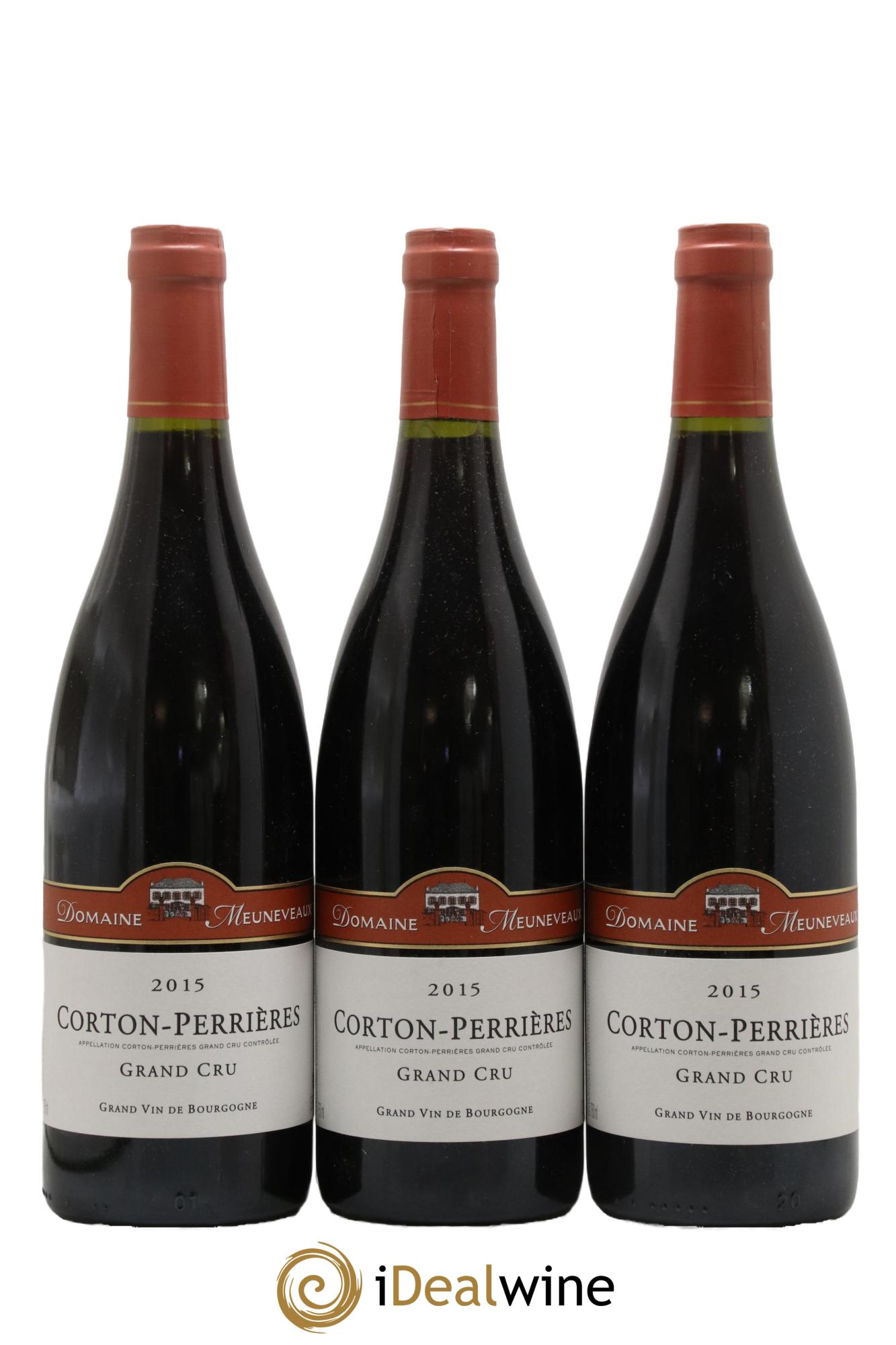 Corton Grand Cru Perrières Domaine Meuneveaux 2015 - Lot de 3 bouteilles - 0
