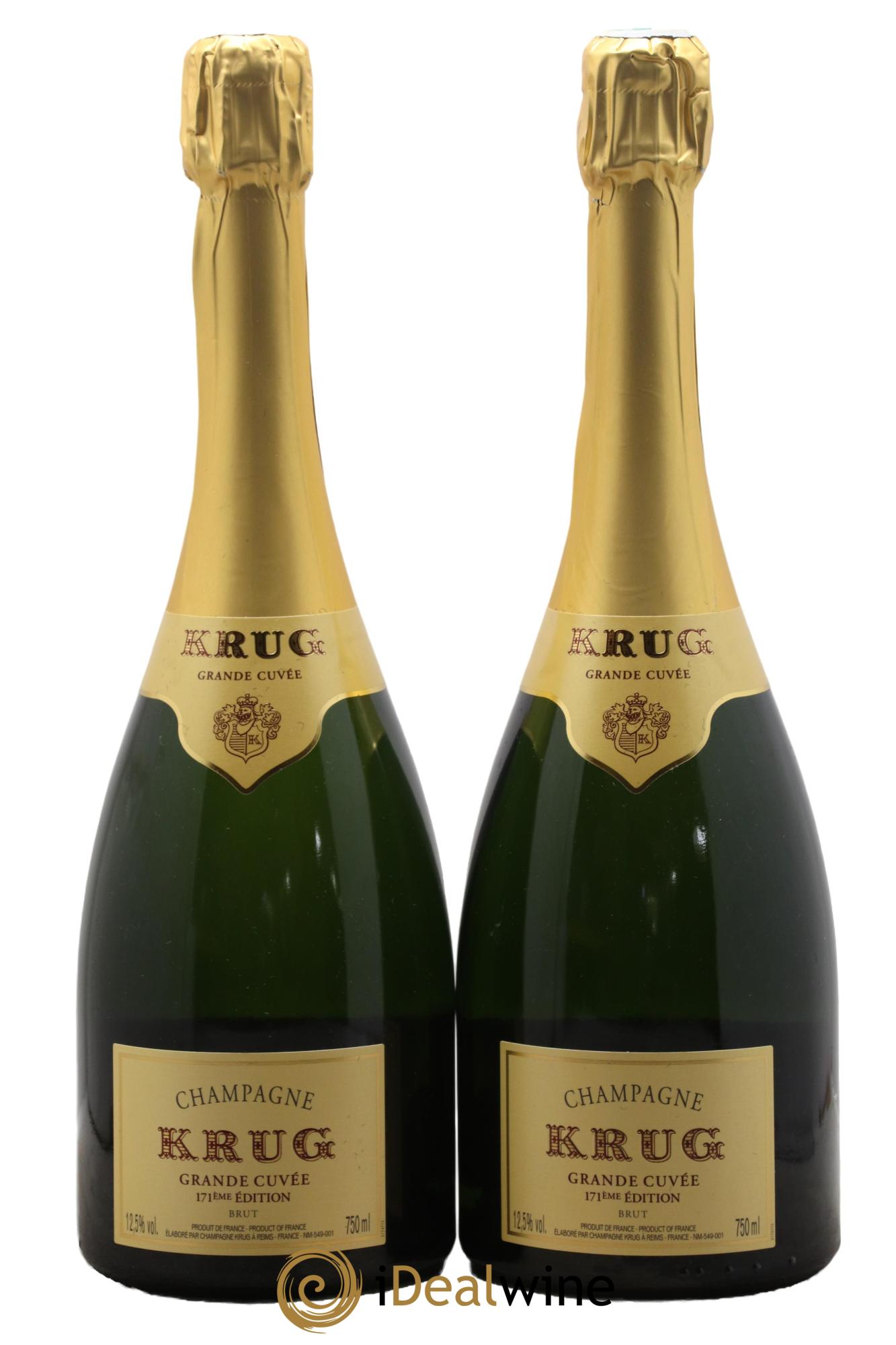 Grande Cuvée Brut - 171ème édition Krug - Lot of 2 bottles - 0